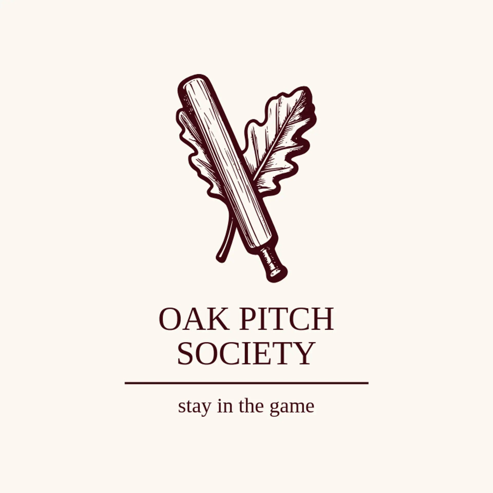 Oak Pitch Society logo for cricket team