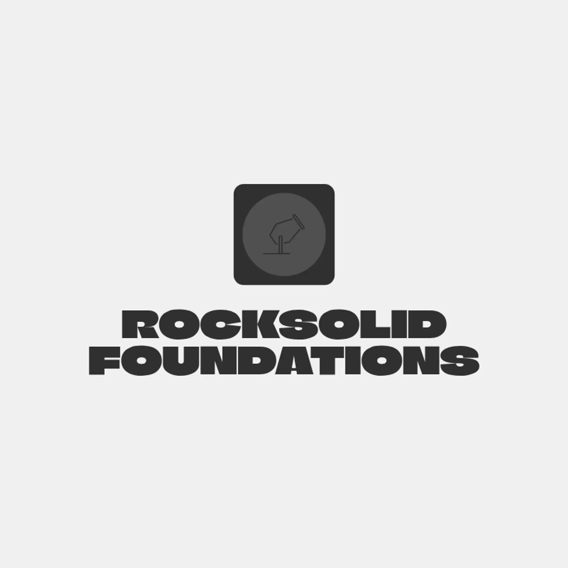 RockSolid Foundations logo for concrete construction