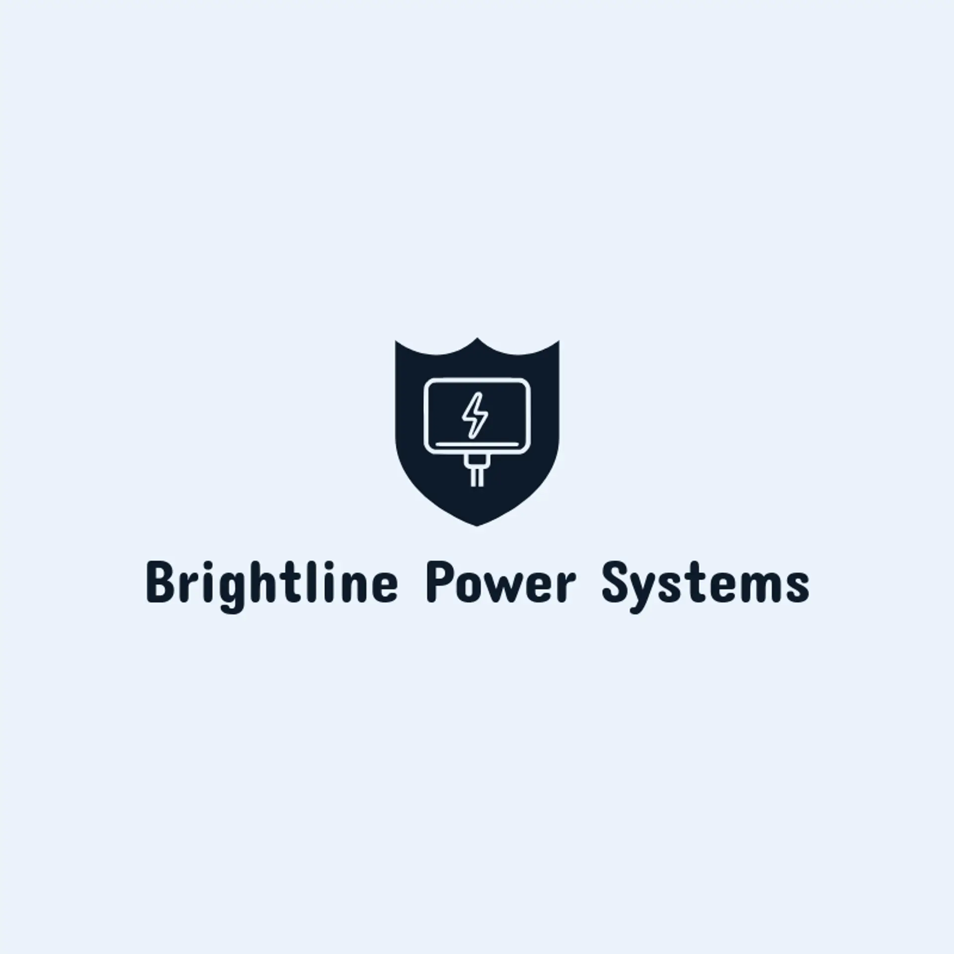 Brightline Power Systems logo for thunderbolt