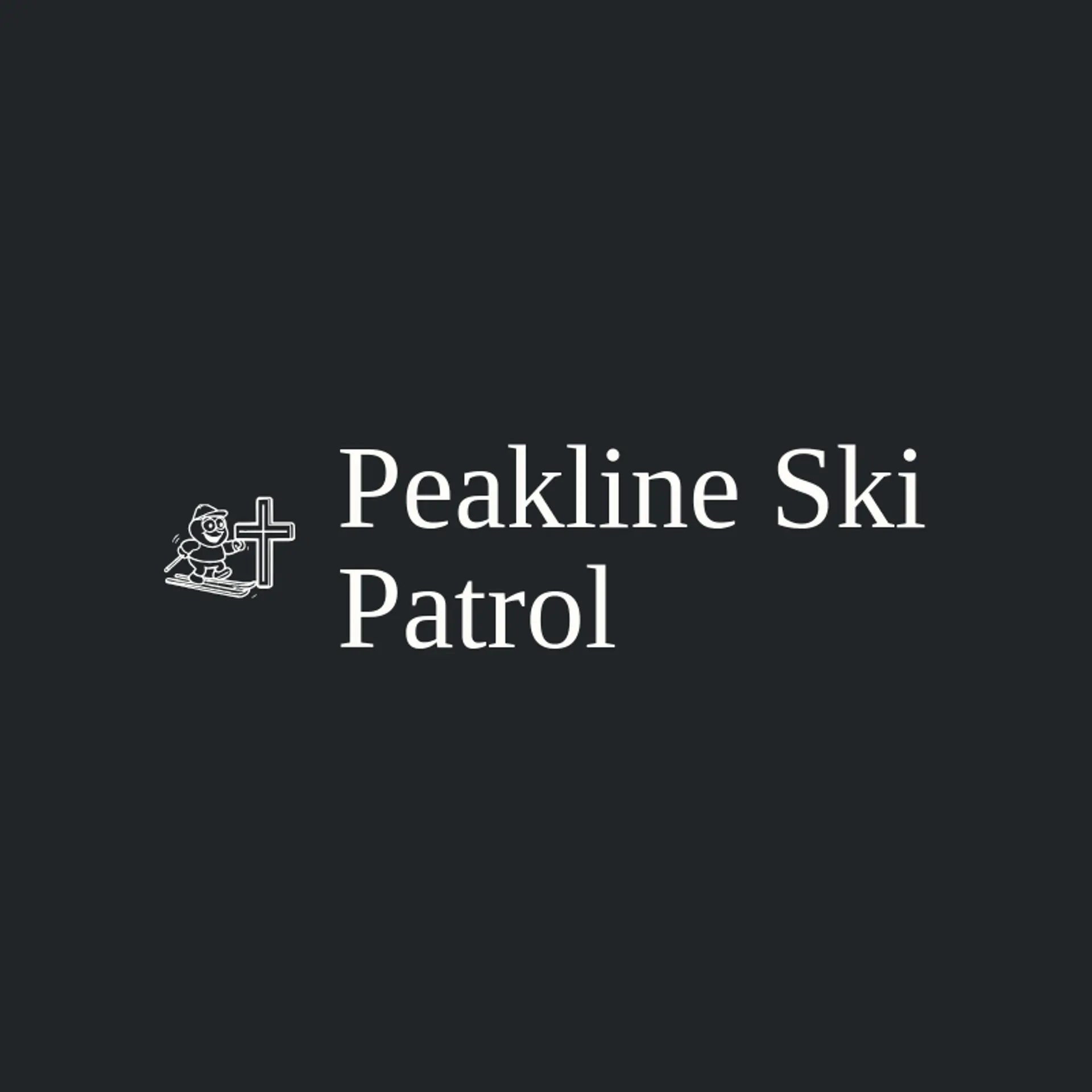 Peakline Ski Patrol logo for skiing