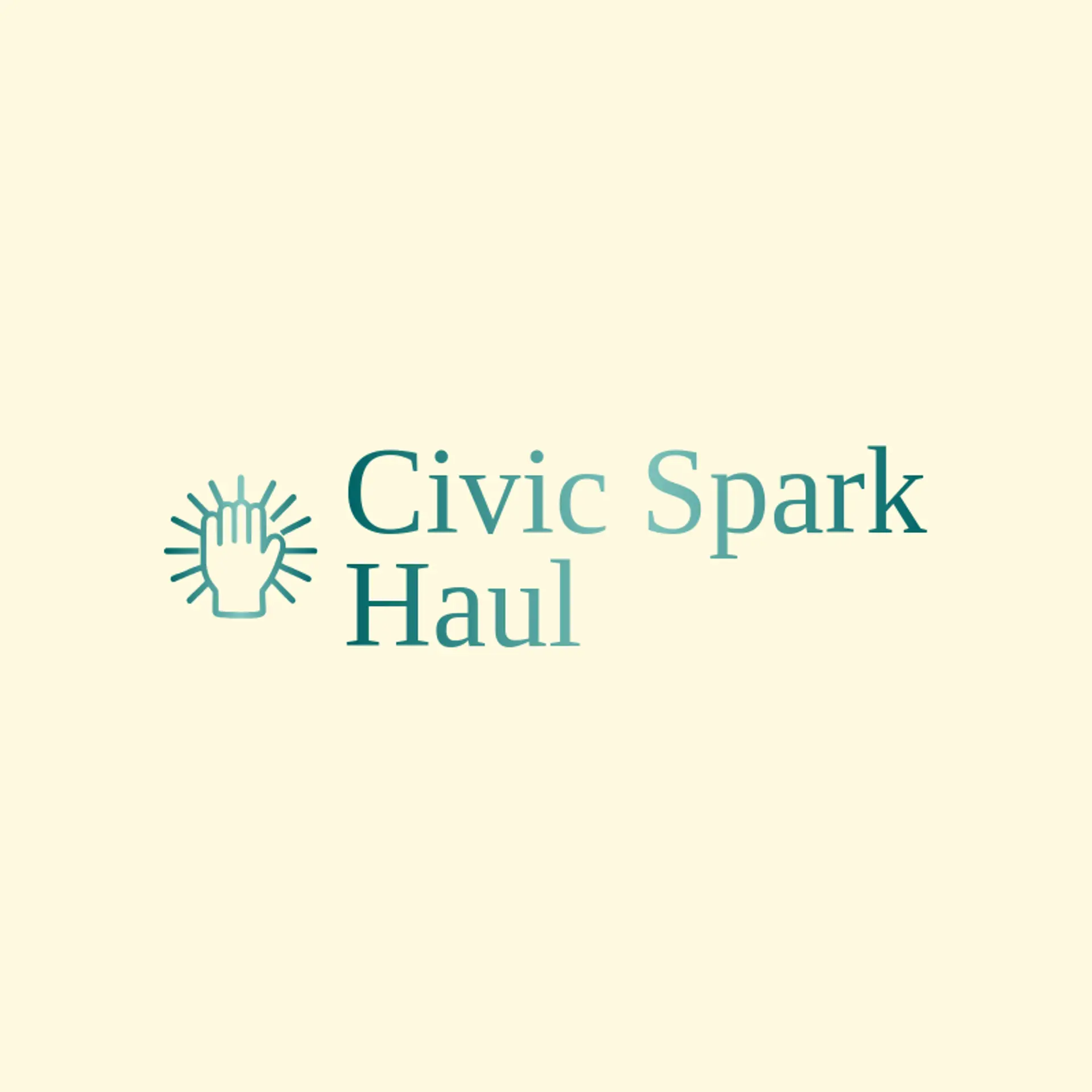 Civic Spark Haul logo for trash