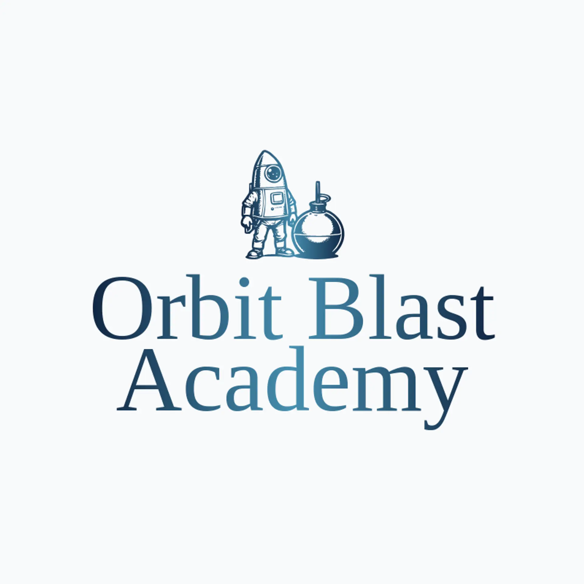 Orbit Blast Academy logo for bomb