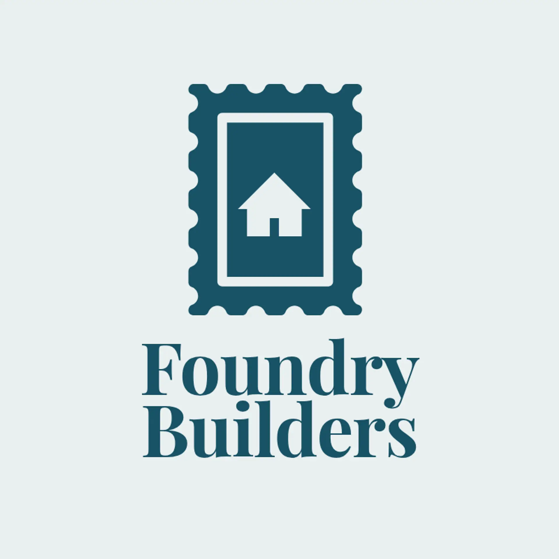 Foundry Builders logo for house construction