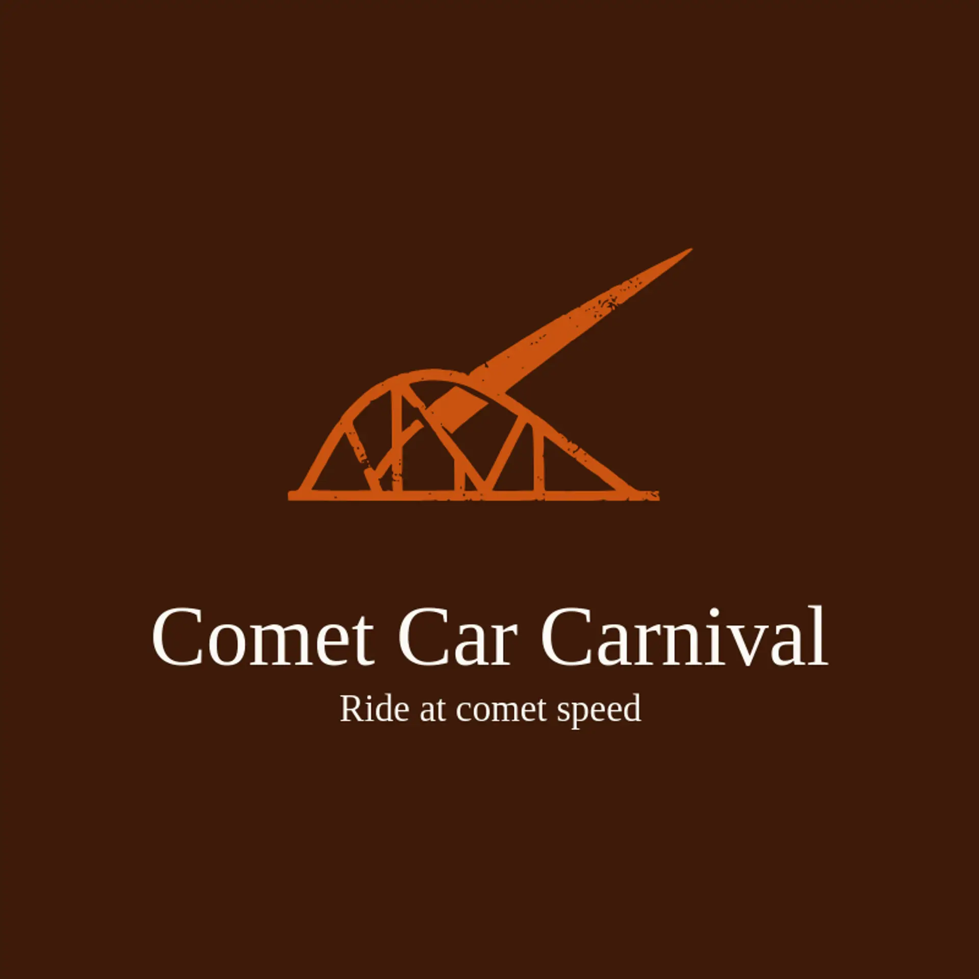 Comet Car Carnival logo for roller coaster