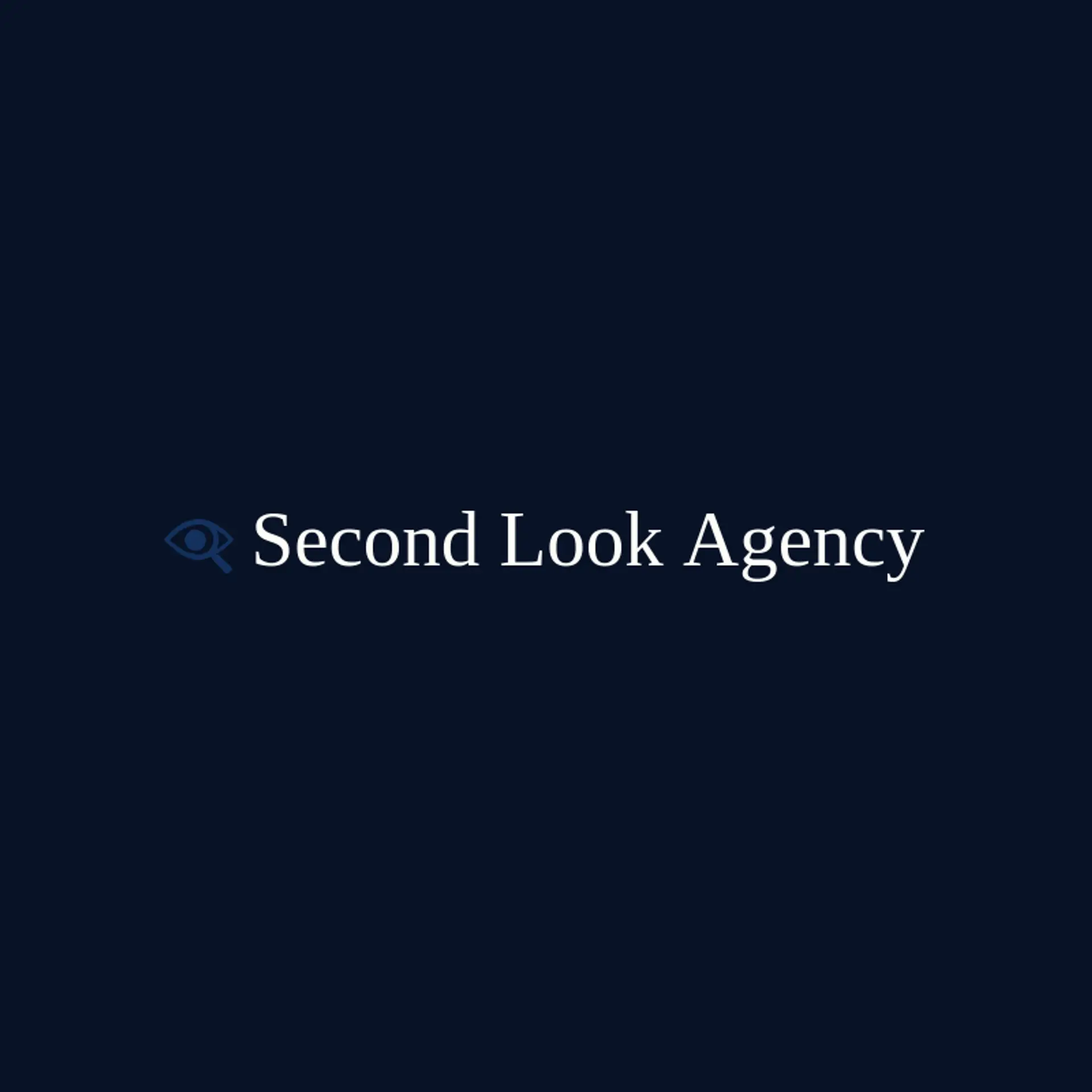 Second Look Agency logo for crime