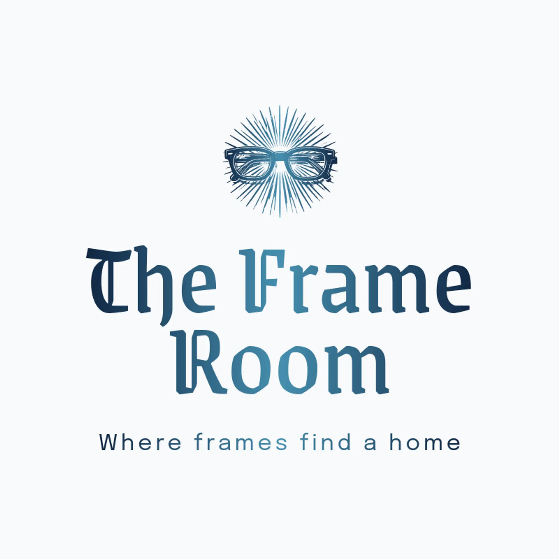 The Frame Room logo for glasses