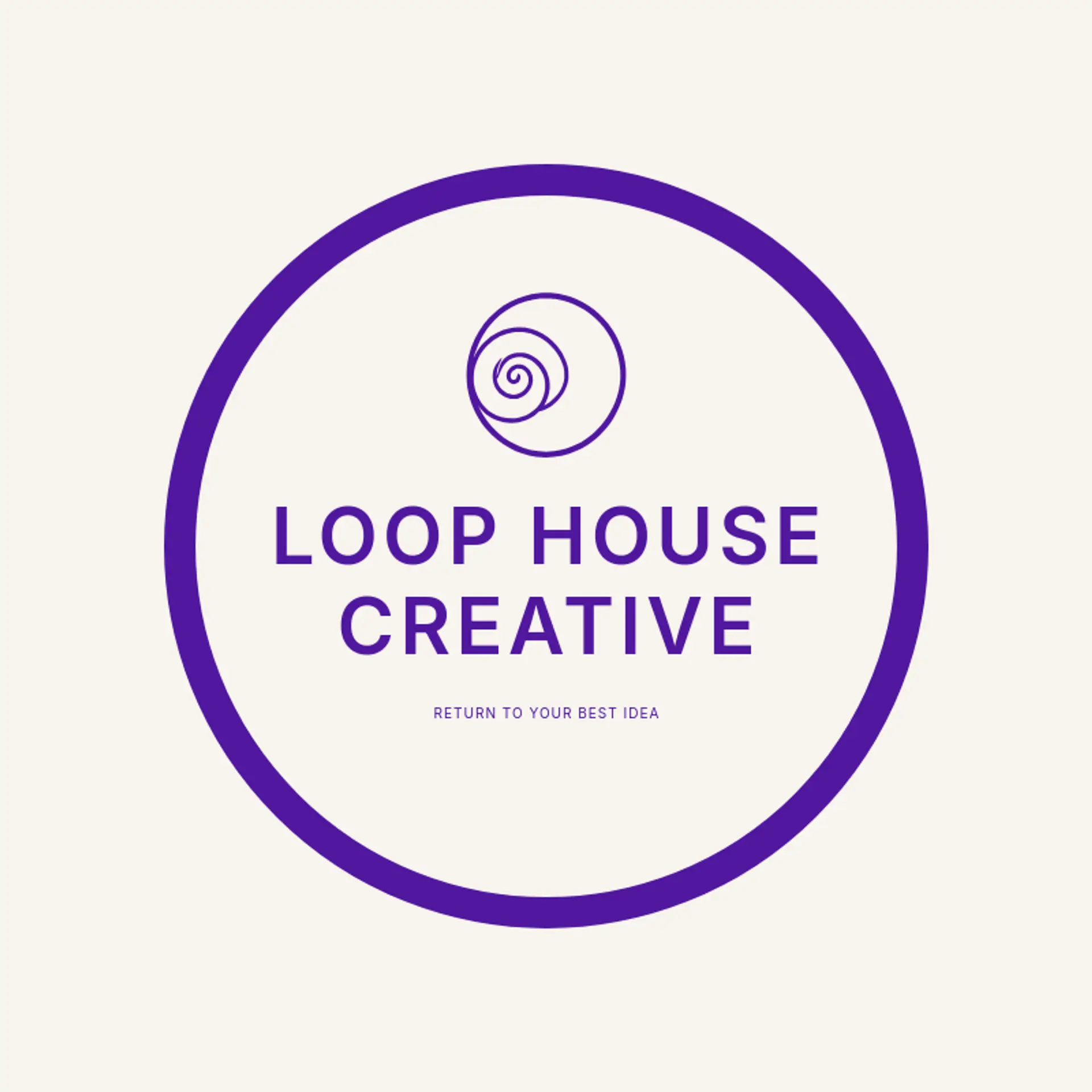 Loop House Creative logo for frame