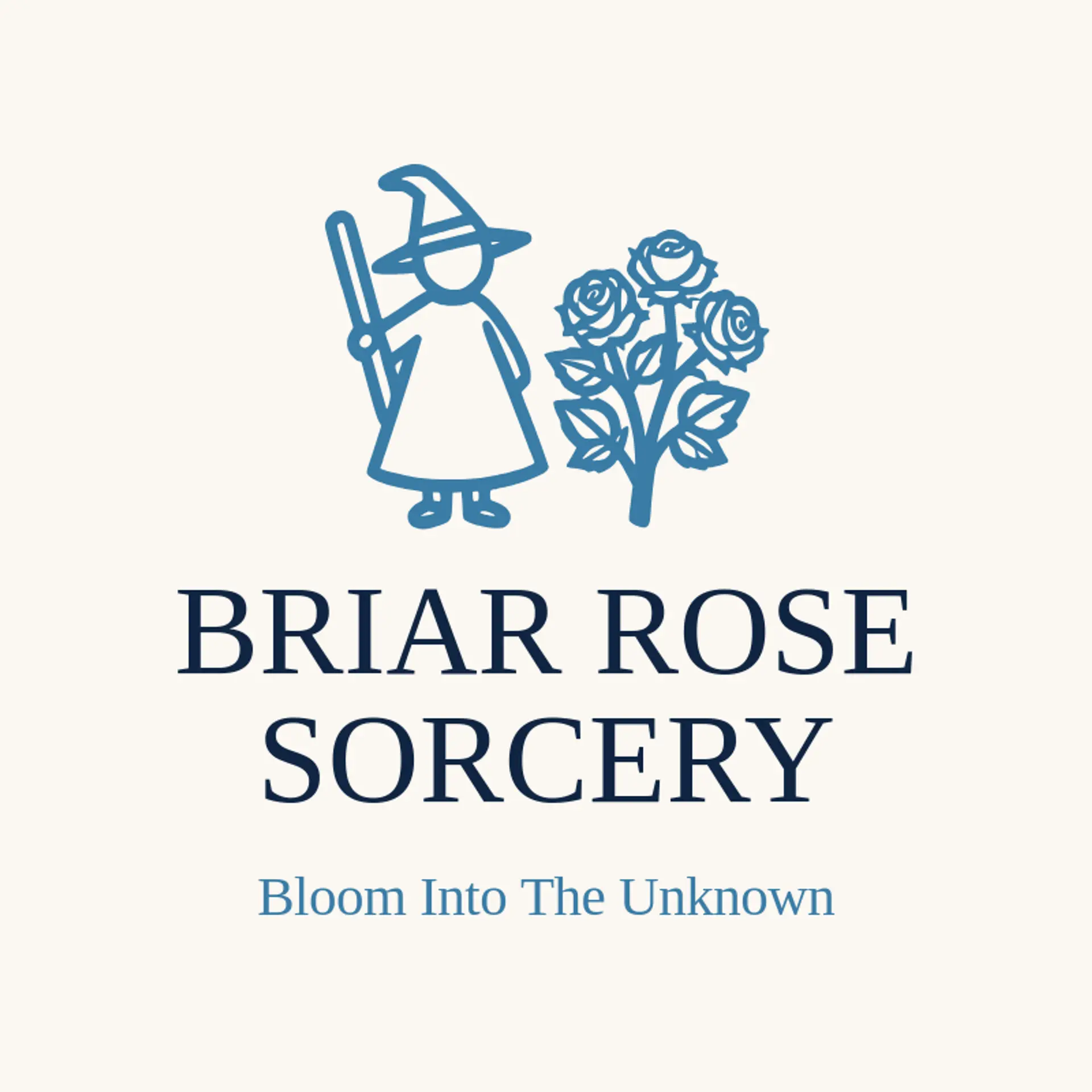 Briar Rose Sorcery logo for witch