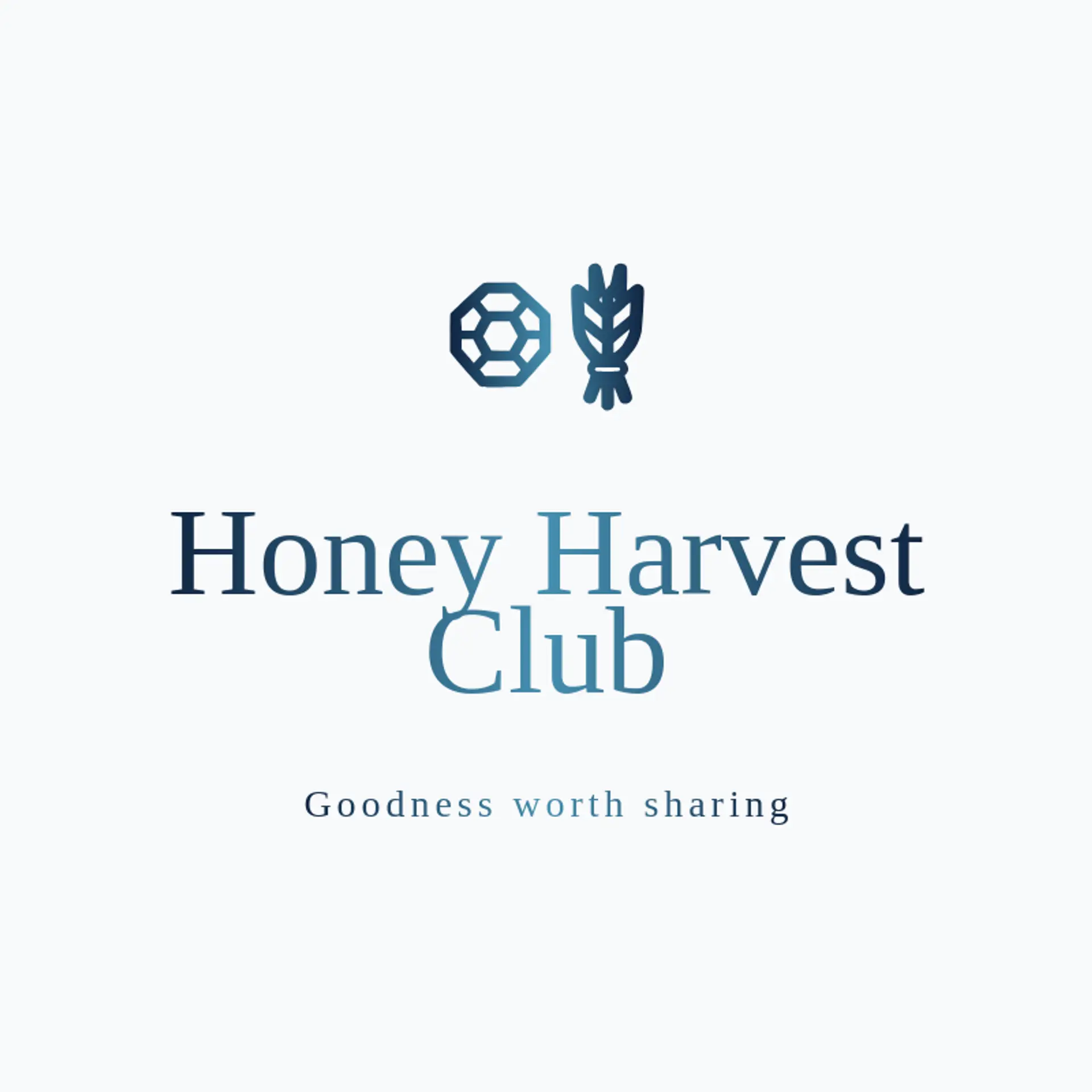 Honey Harvest Club logo for honeycomb
