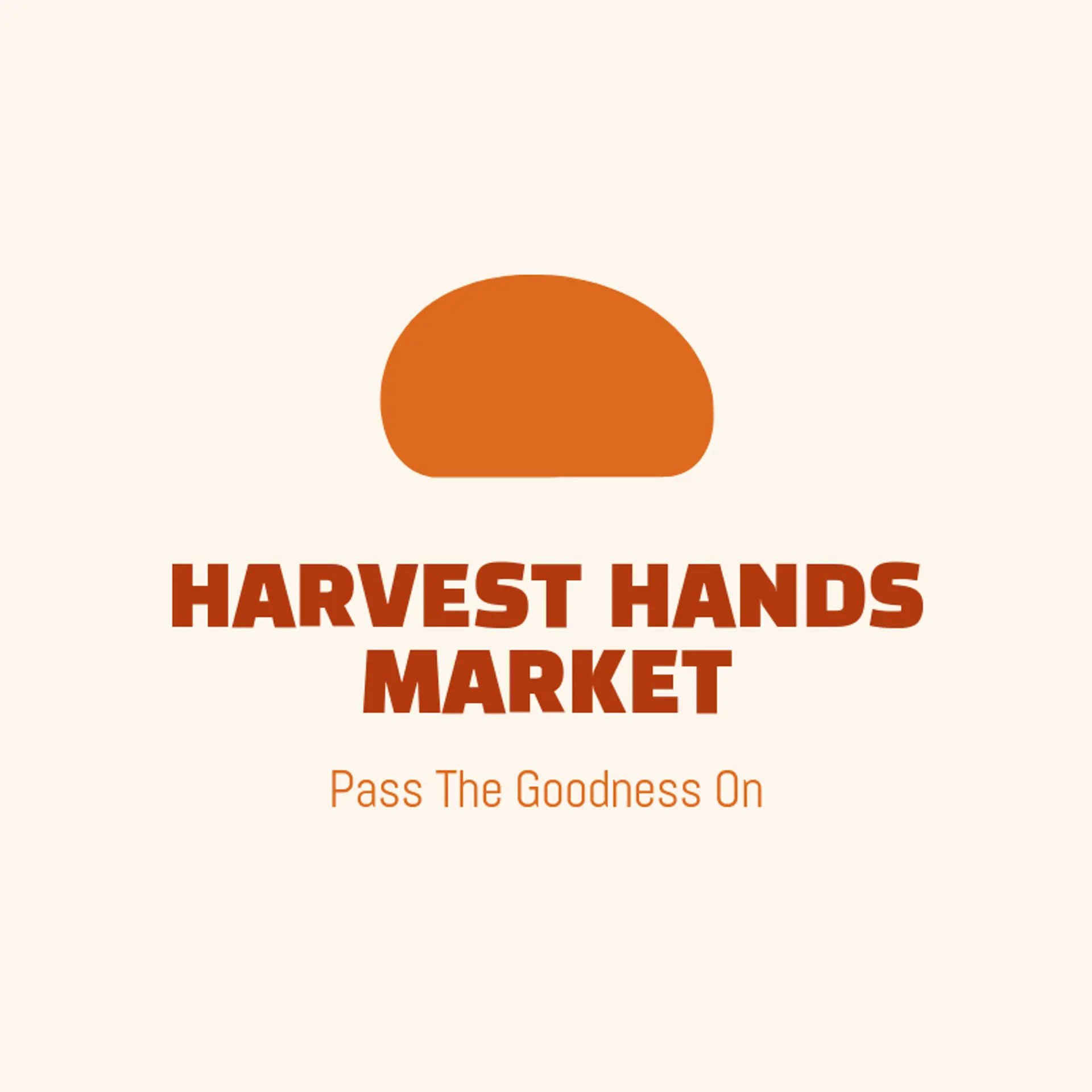 Harvest Hands Market logo for thanksgiving