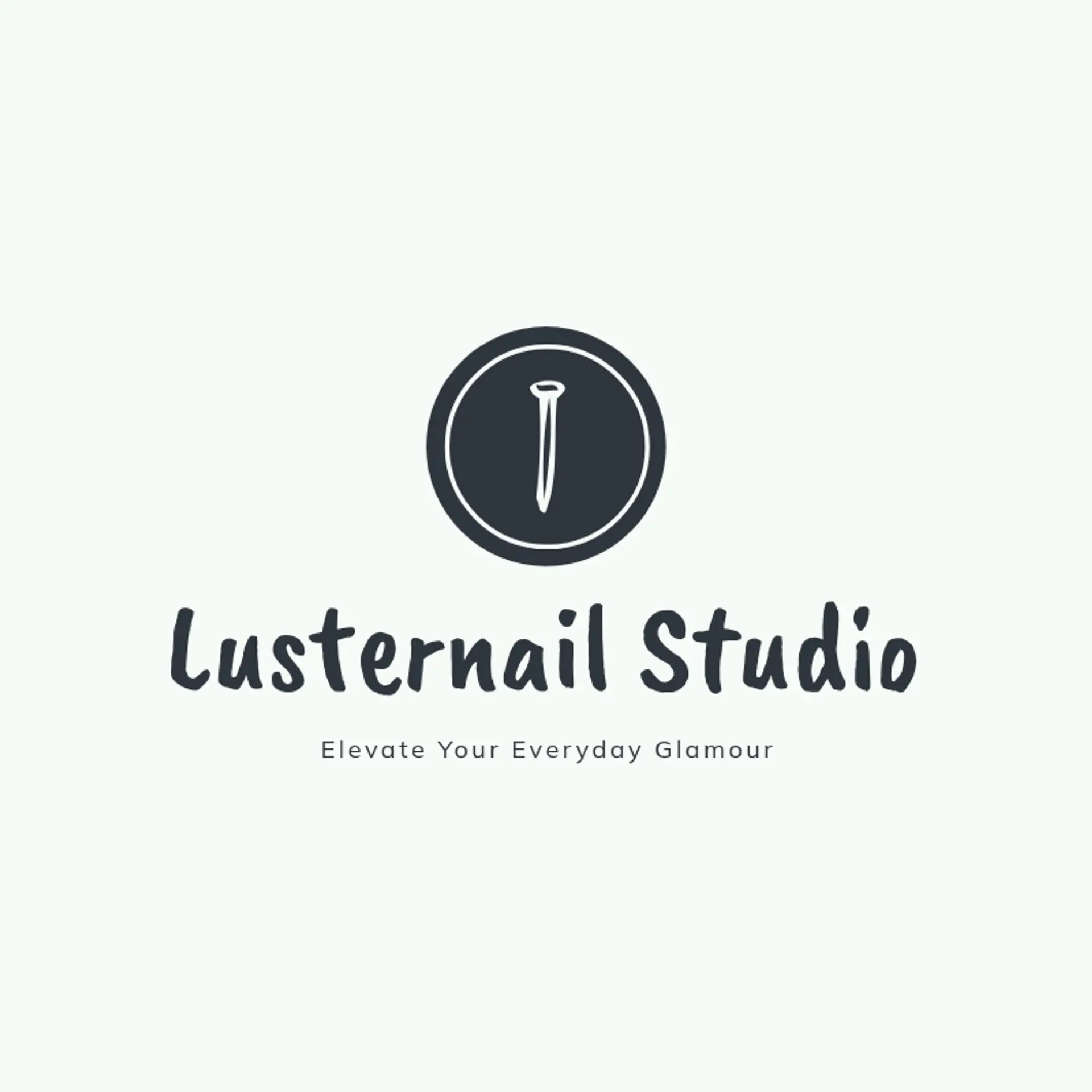 LusterNail Studio logo for nail spa
