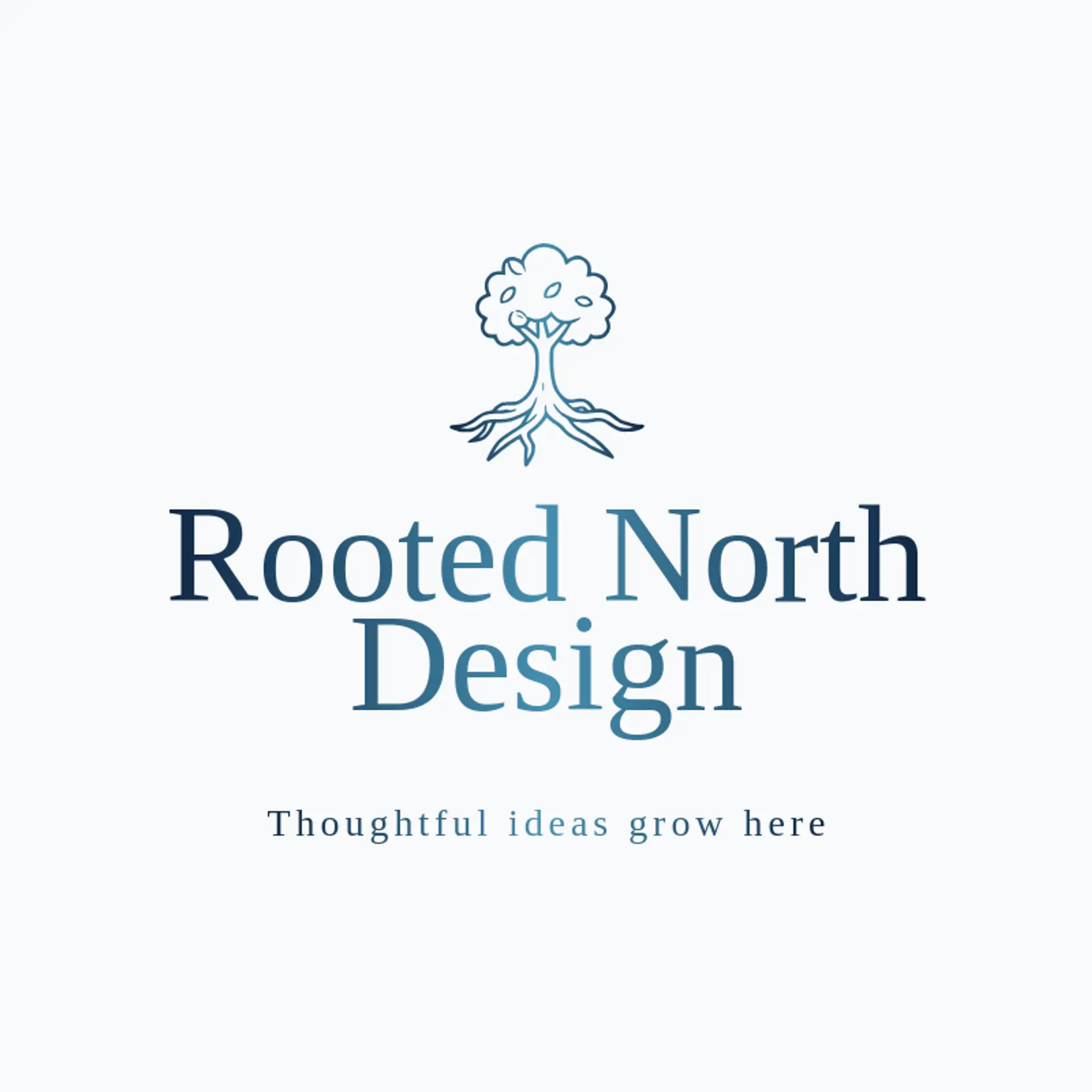 Rooted North Design logo for forest