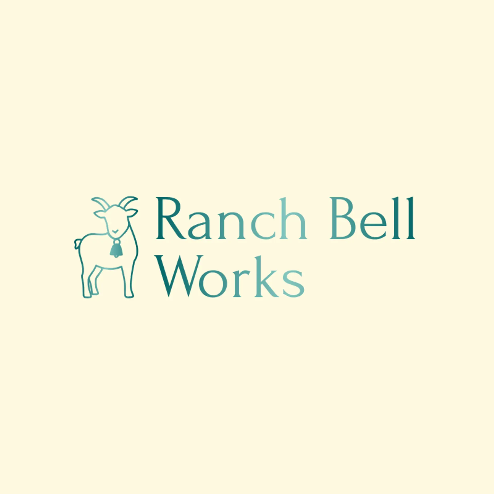 Ranch Bell Works logo for goat