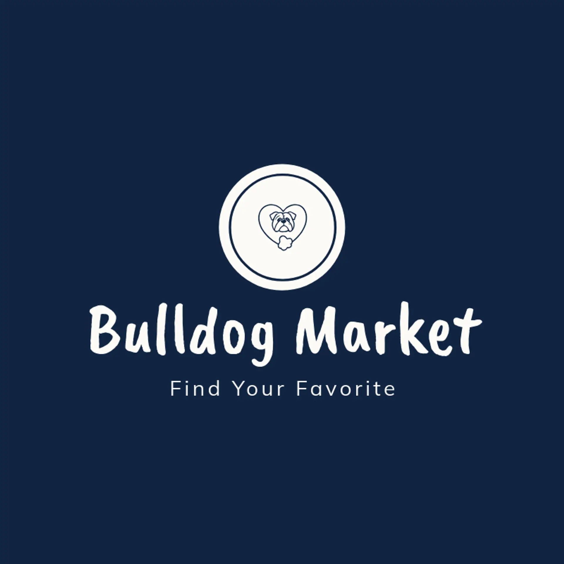 Bulldog Market logo for bulldog
