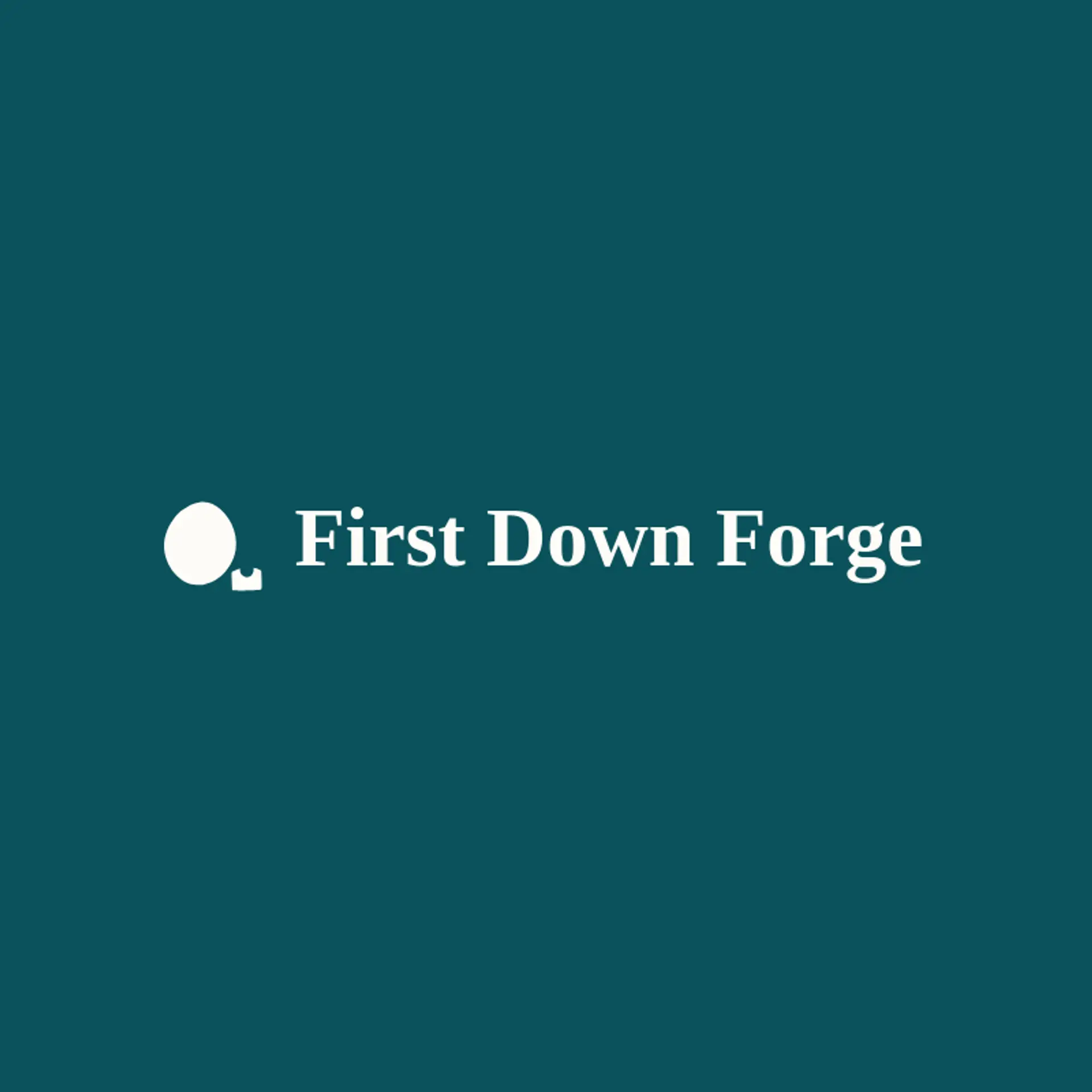 First Down Forge logo for american football