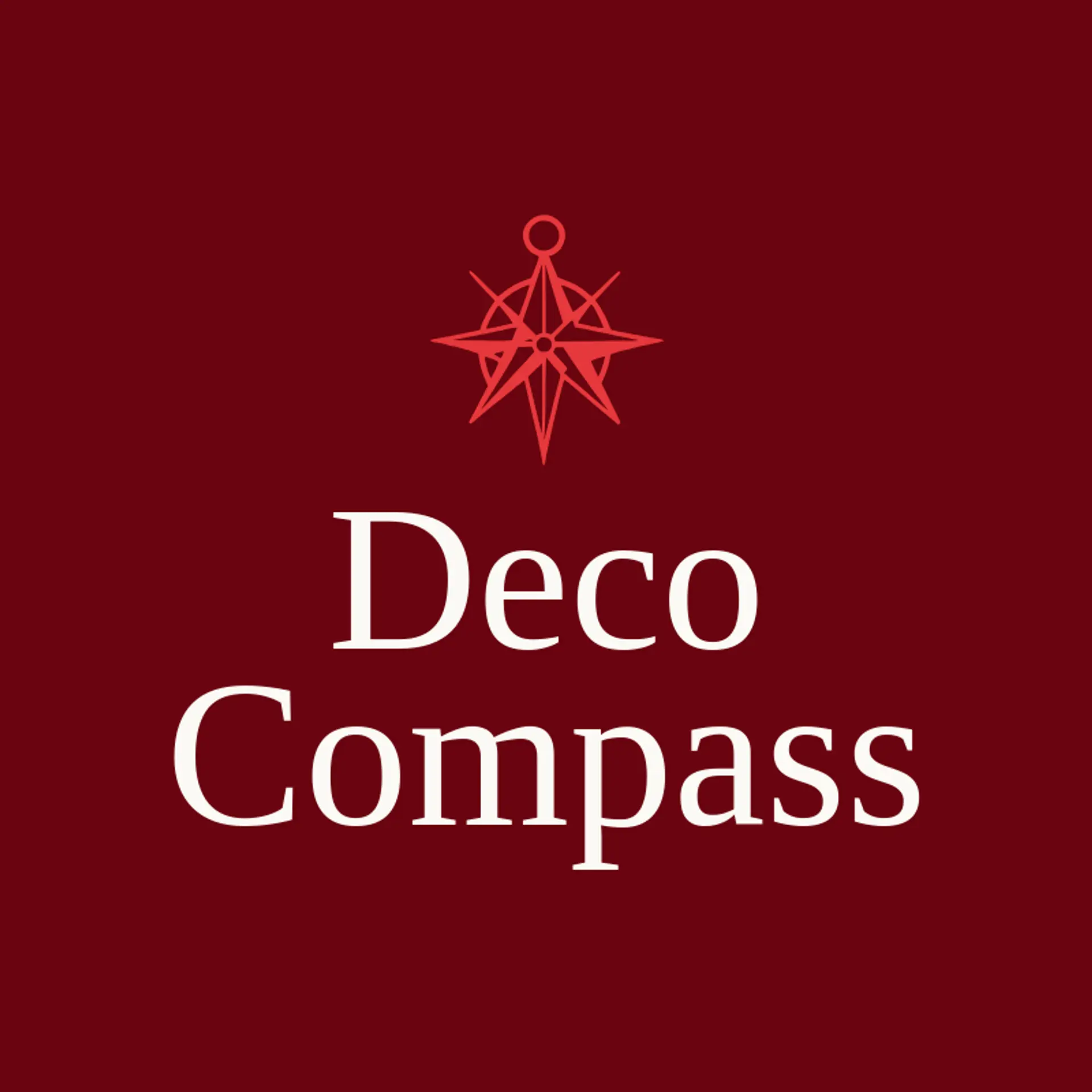 Deco Compass logo for art deco
