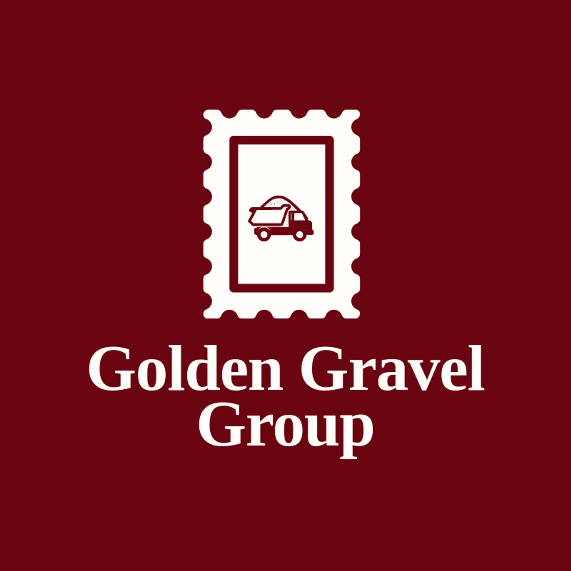Golden Gravel Group logo for dump truck