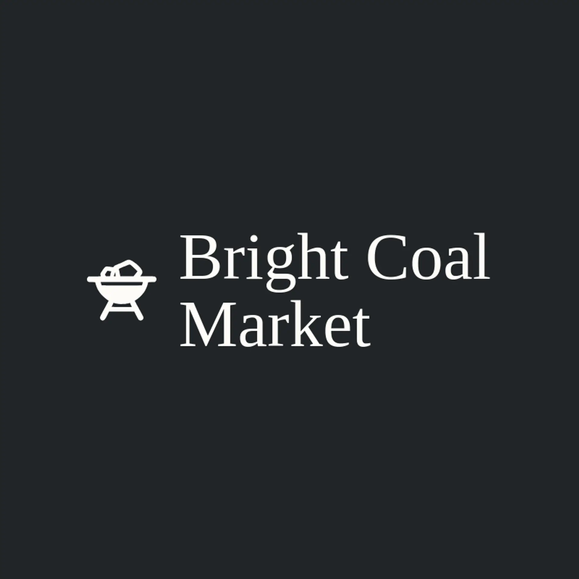 Bright Coal Market logo for grill