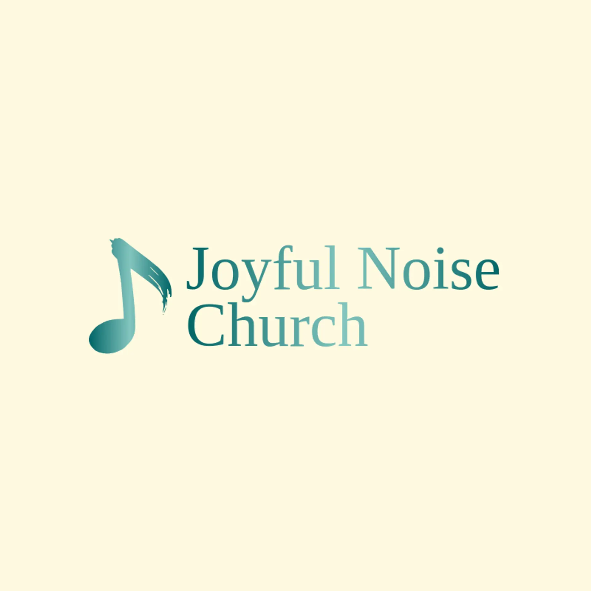 Joyful Noise Church logo for worship