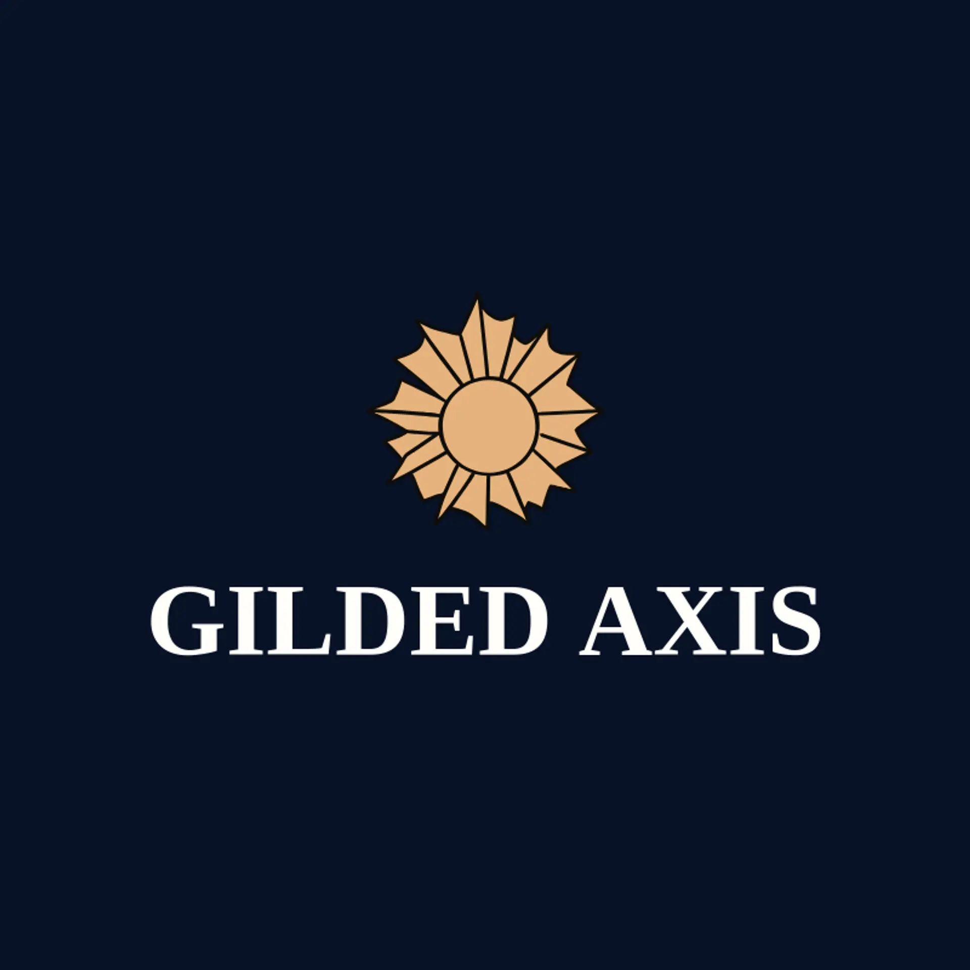 Gilded Axis logo for art deco