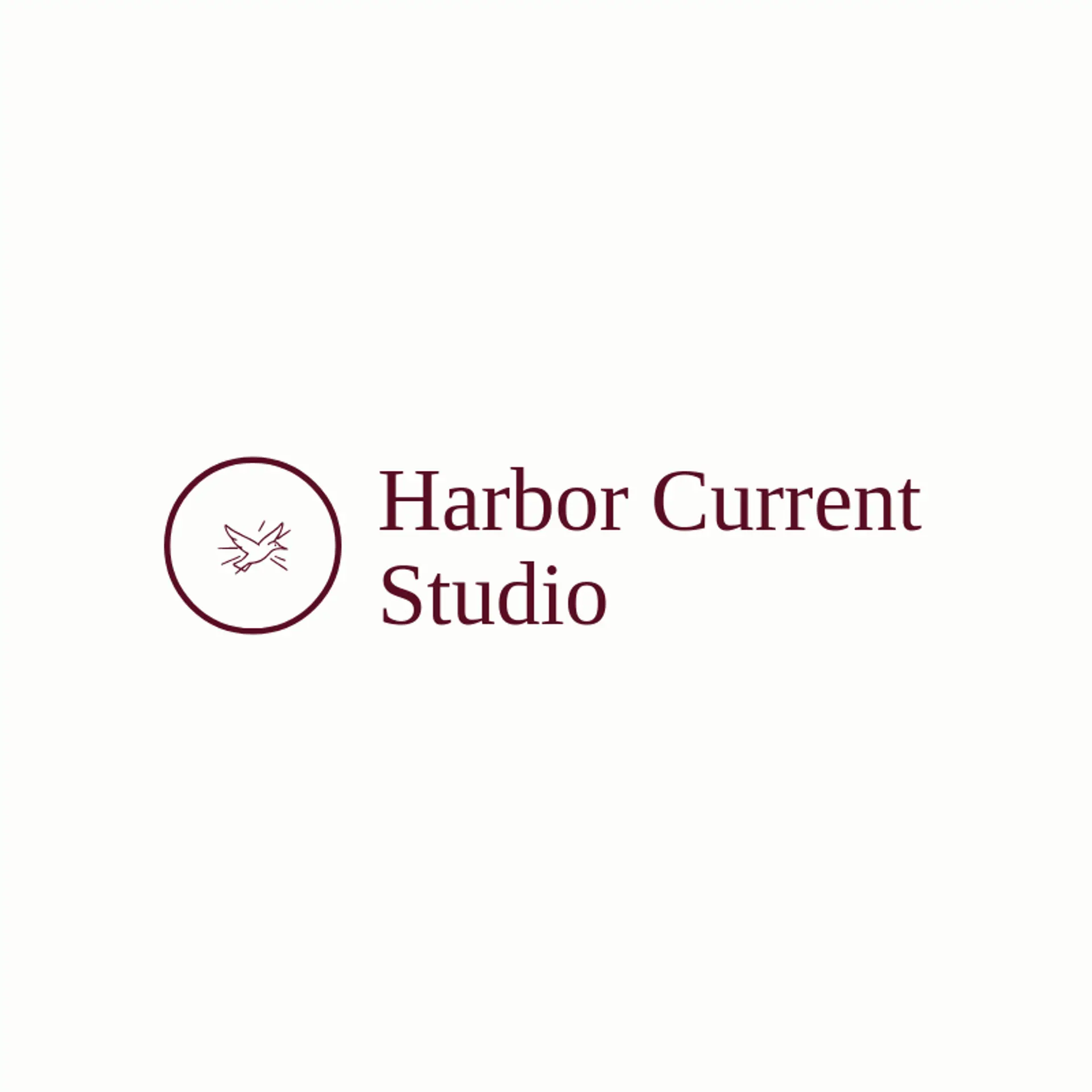 Harbor Current Studio logo for seagull