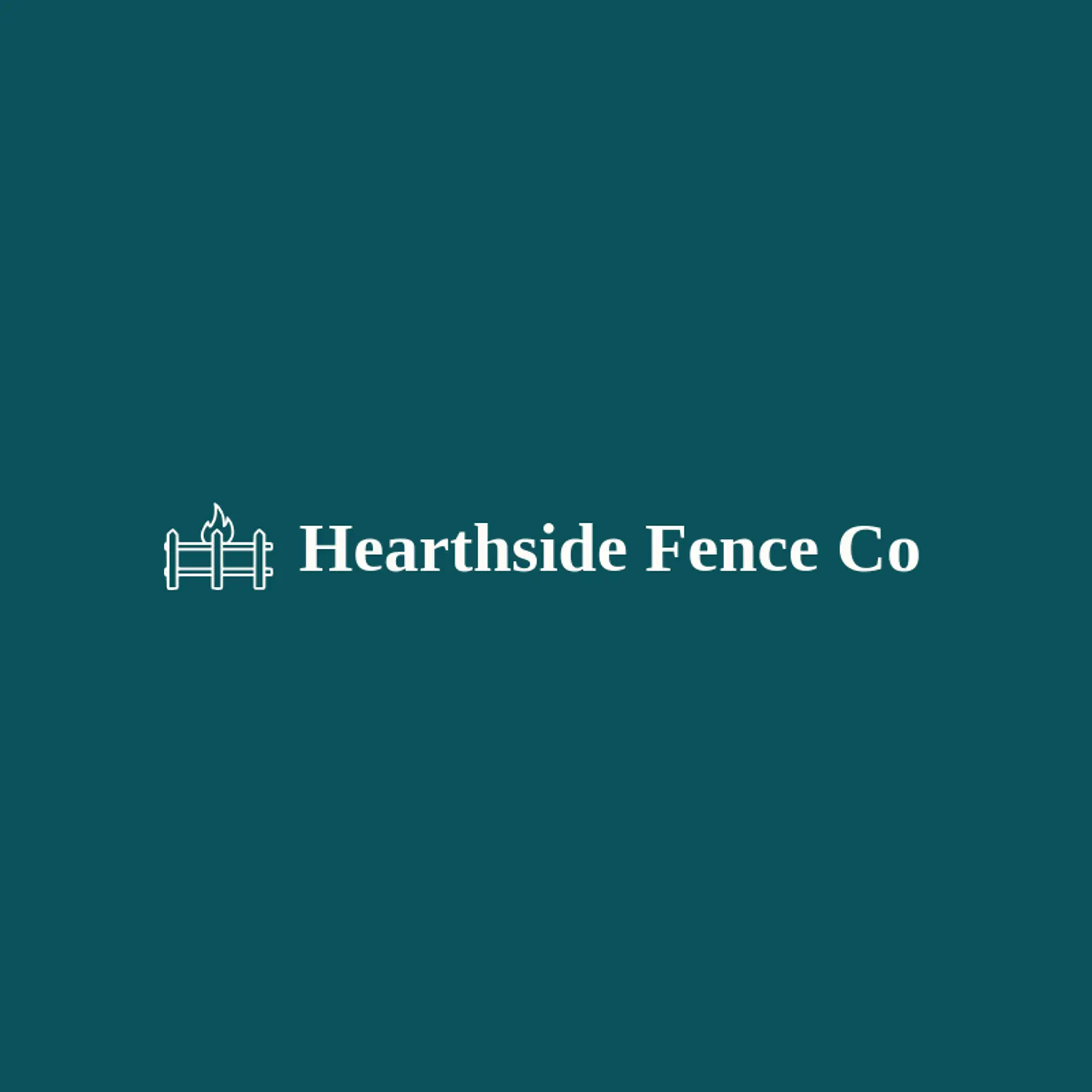 Hearthside Fence Co logo for fence
