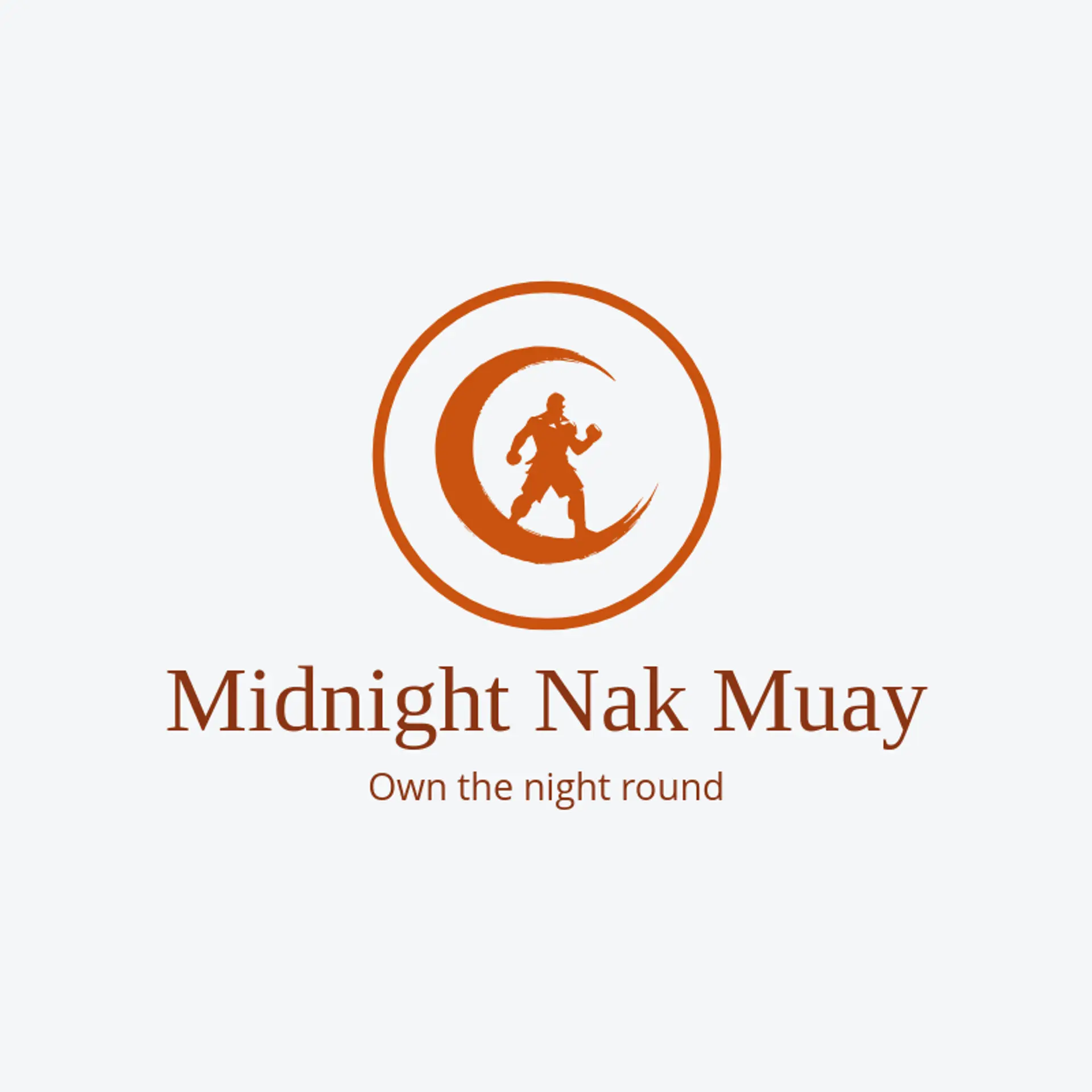 Midnight Nak Muay logo for muay thai