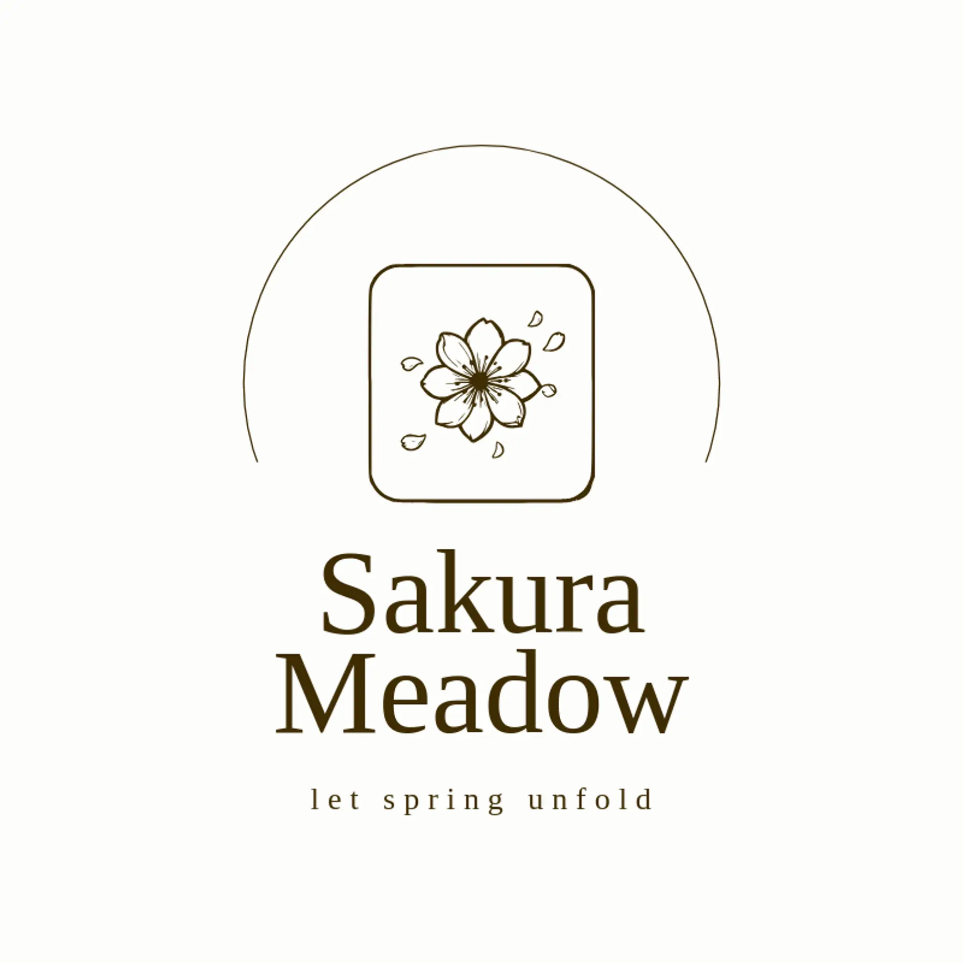 Sakura Meadow logo for cherry blossom