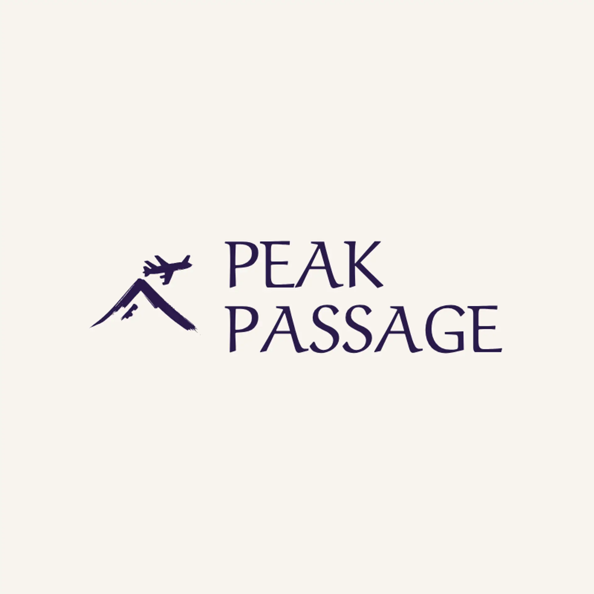 Peak Passage logo for airline