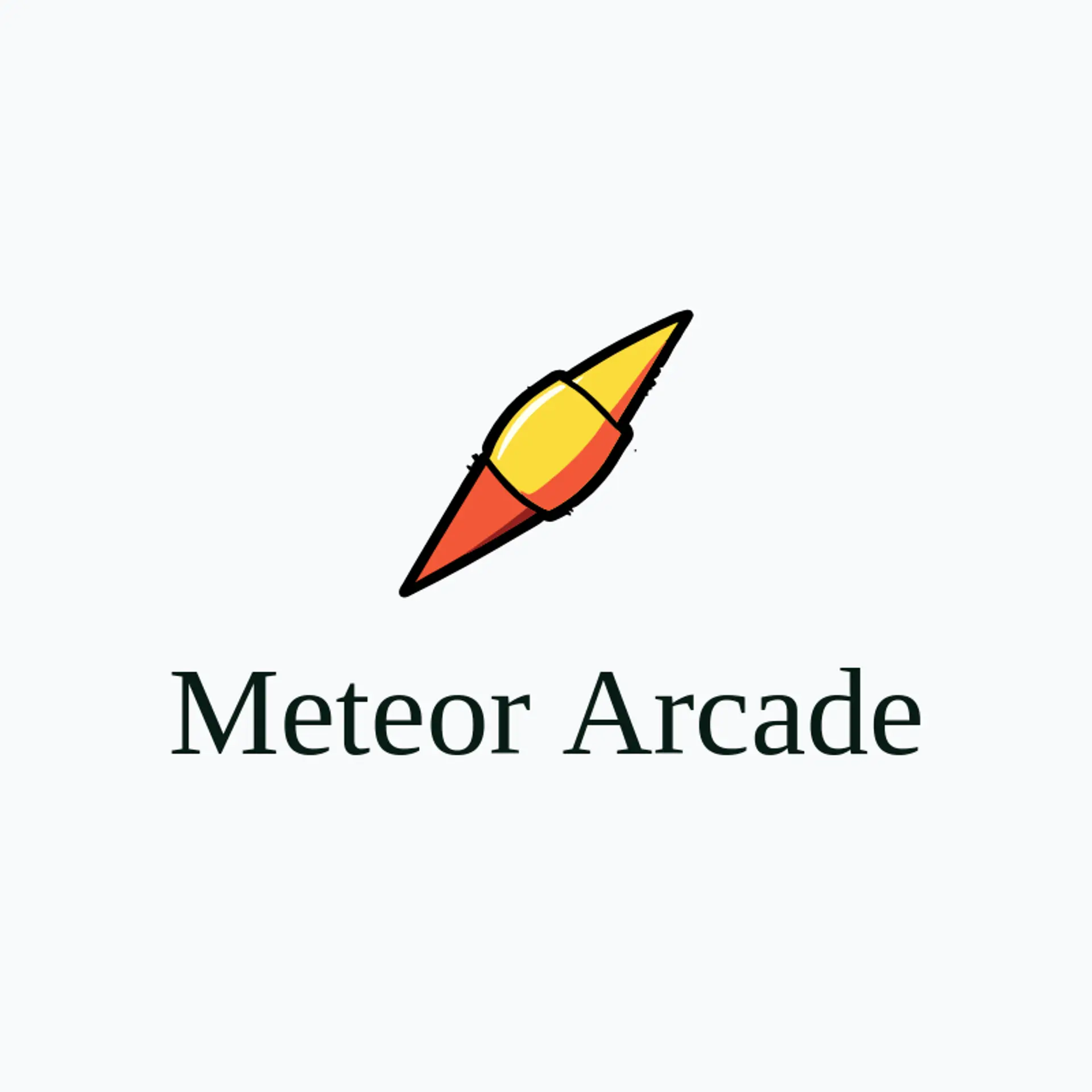 Meteor Arcade logo for sci fi