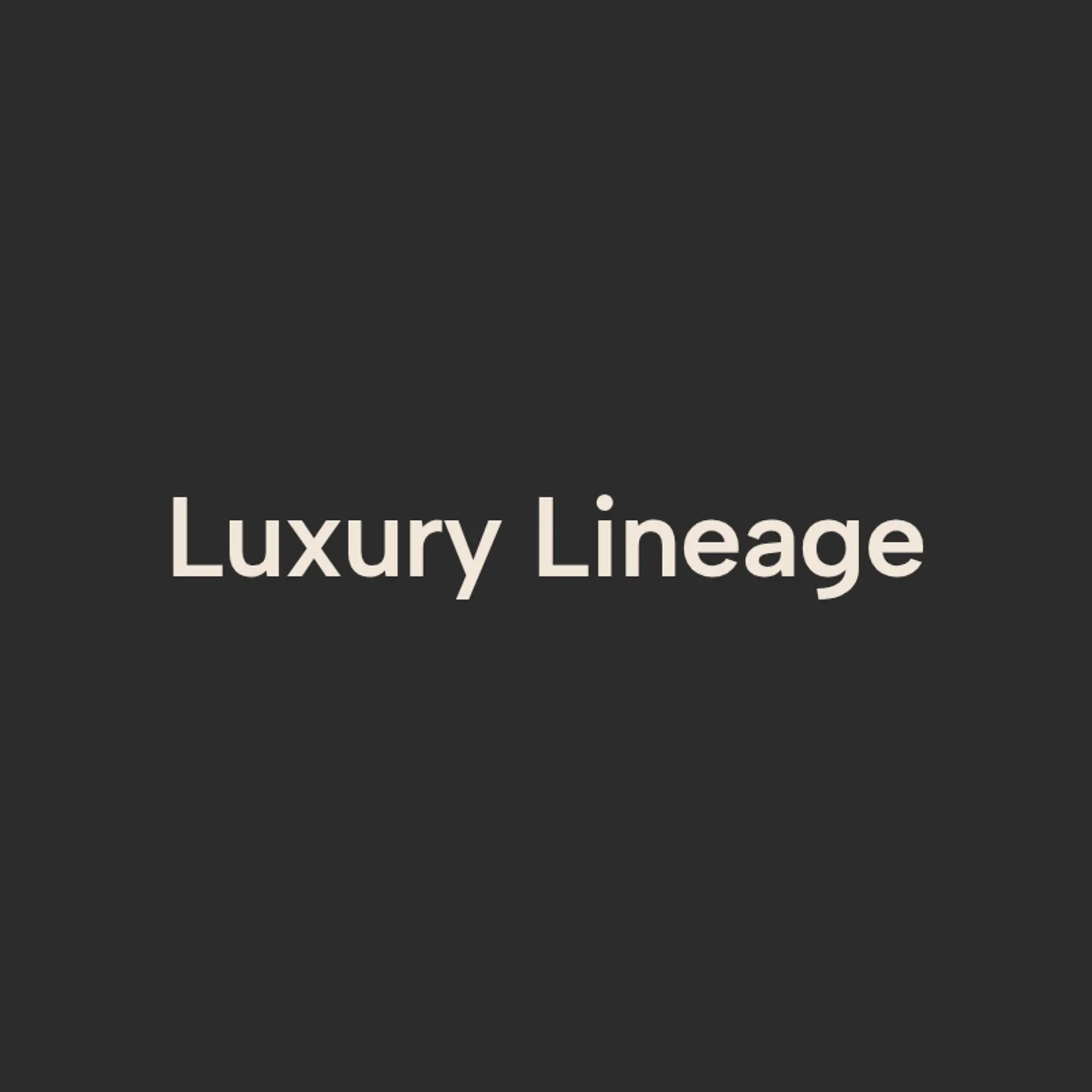 Luxury Lineage logo for classy real estate