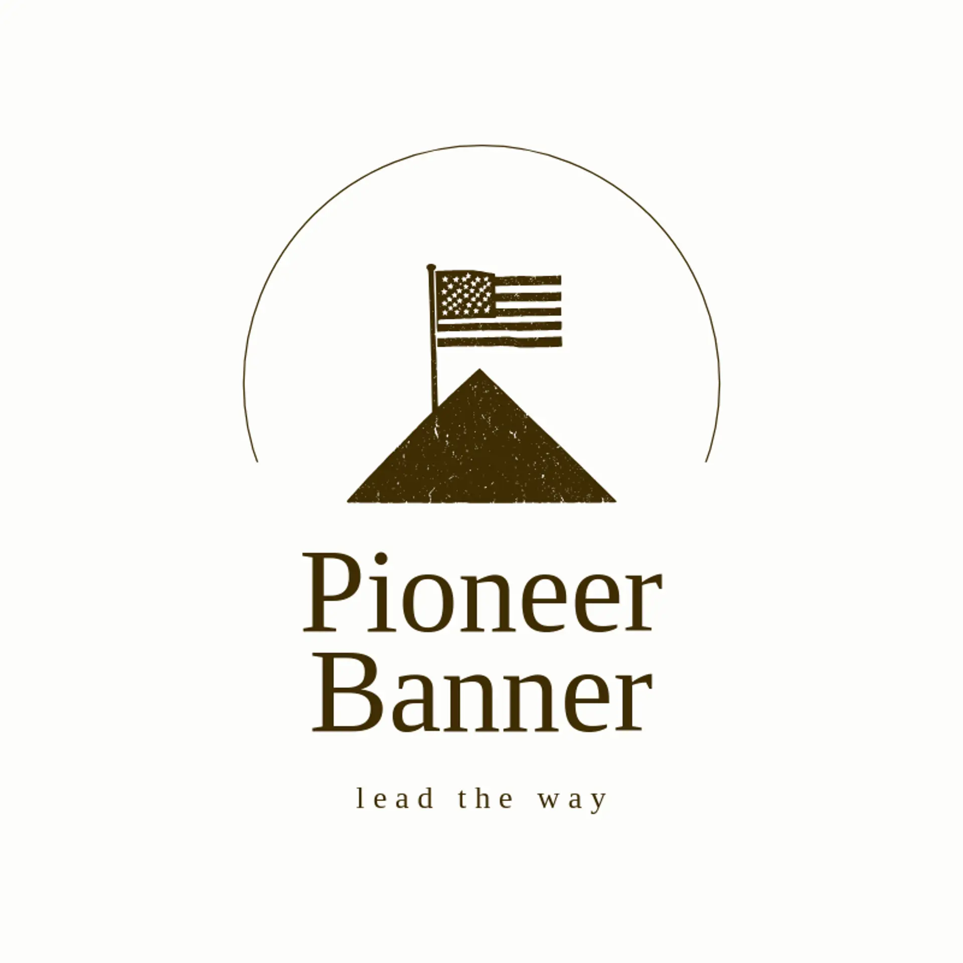 Pioneer Banner logo for usa flag