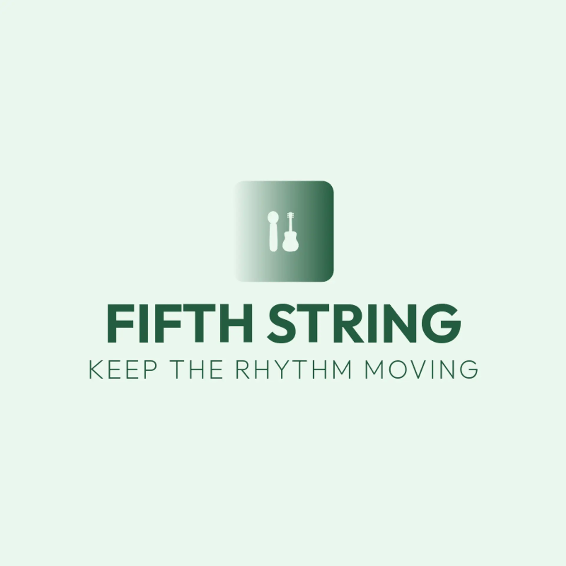 Fifth String logo for guitar
