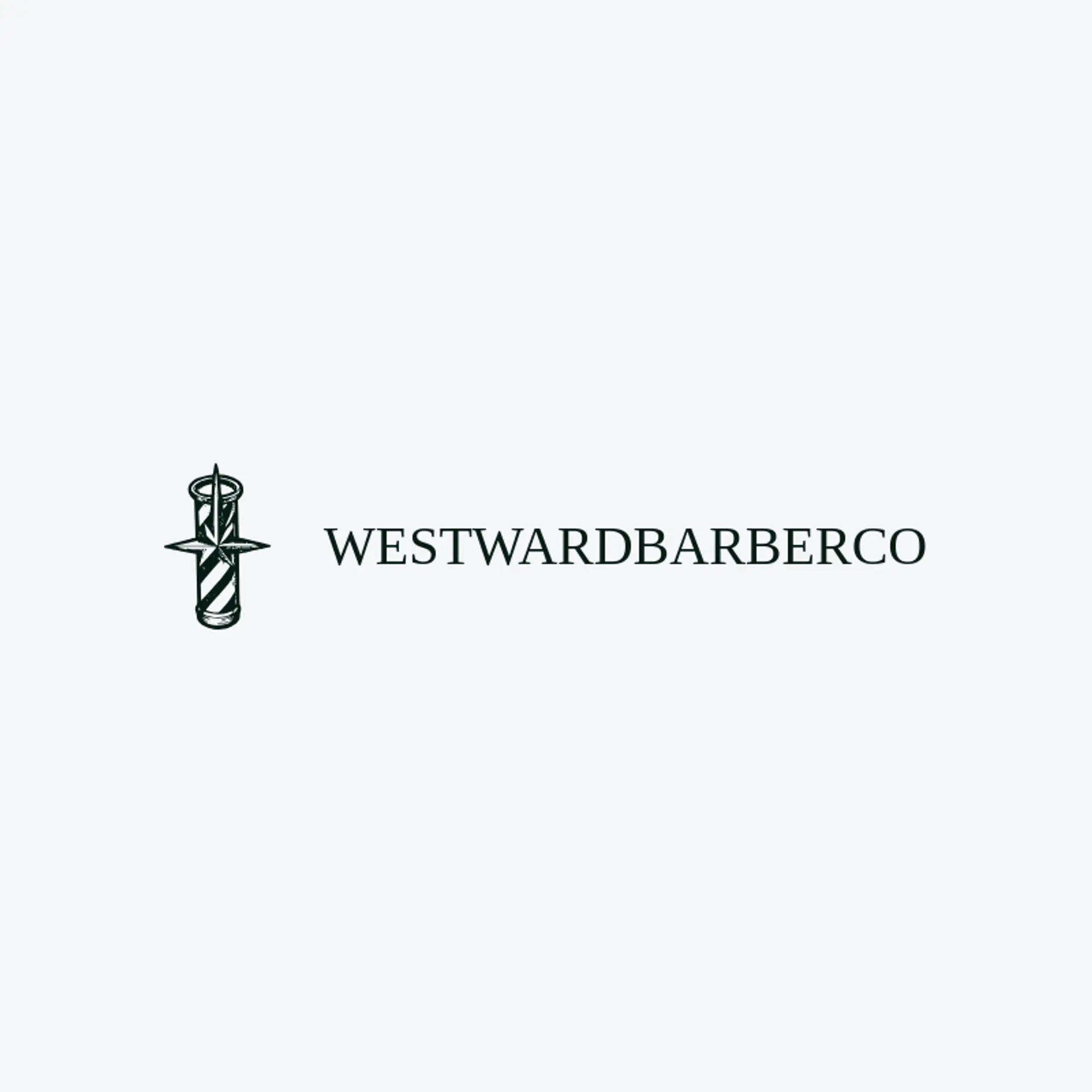 Westward Barber Co logo for barber pole