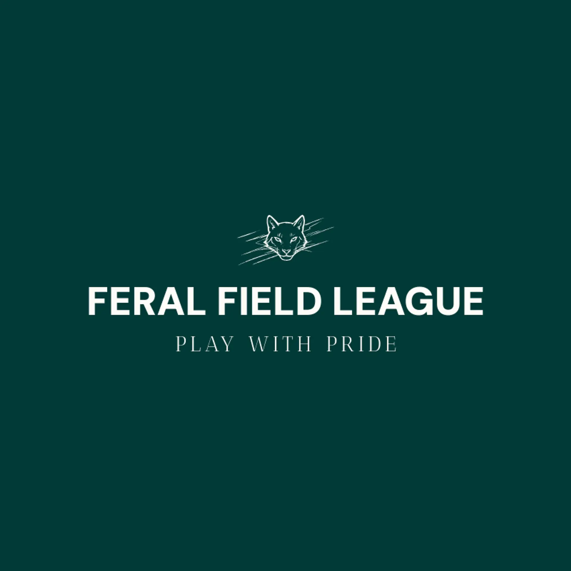 Feral Field League logo for wildcat