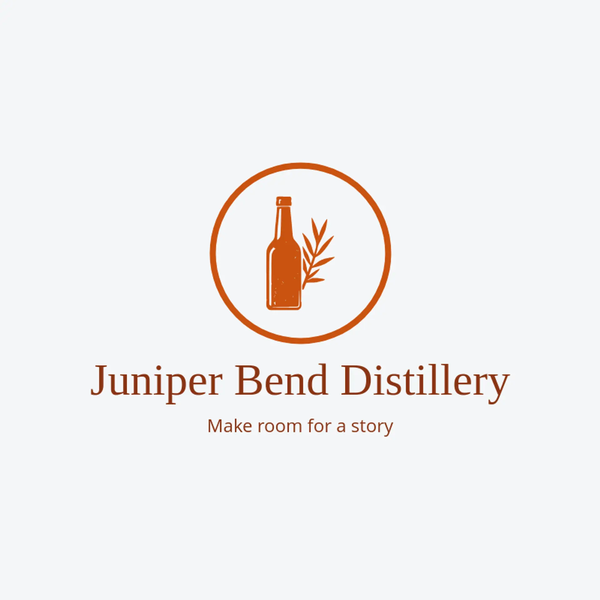 Juniper Bend Distillery logo for bourbon