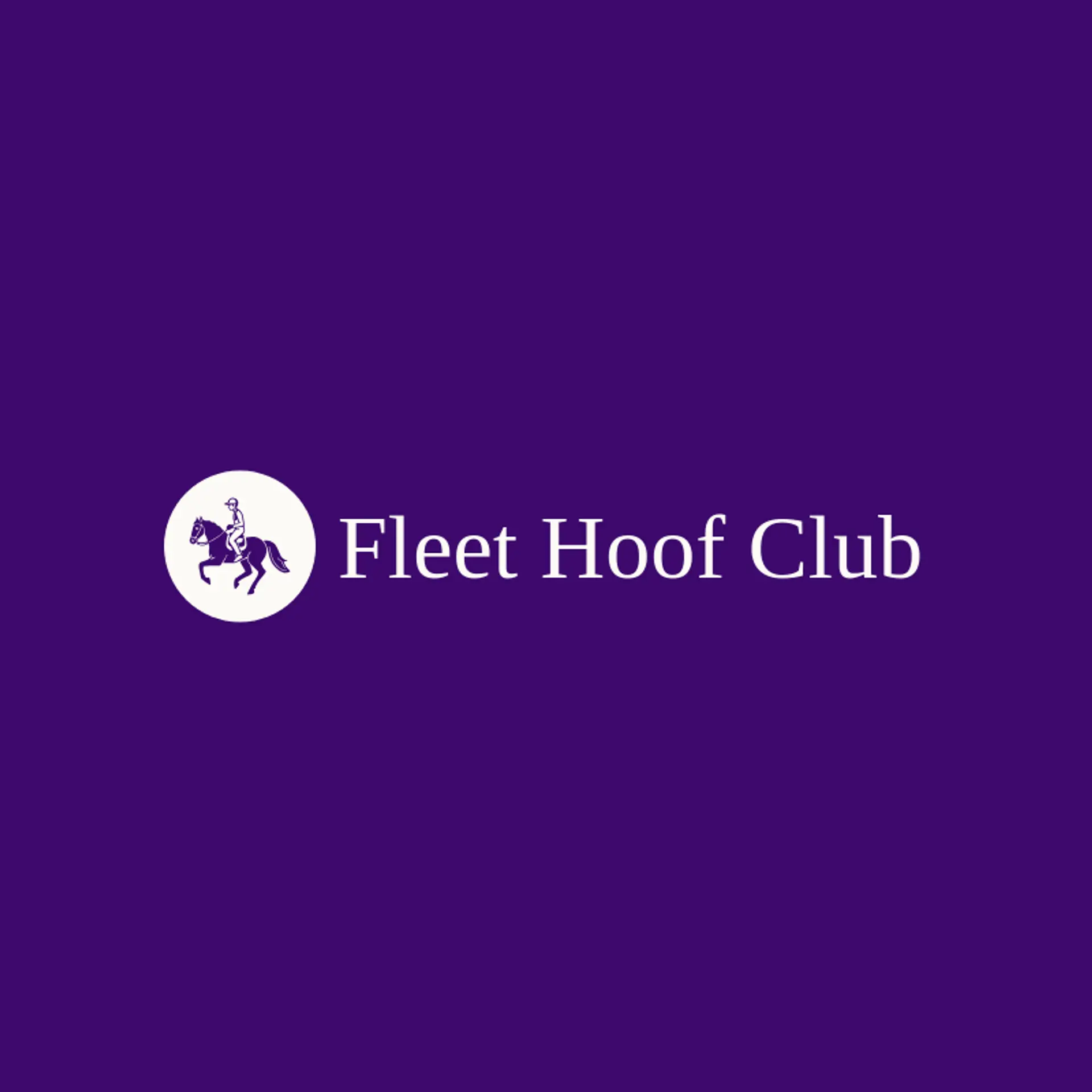 Fleet Hoof Club logo for jockey