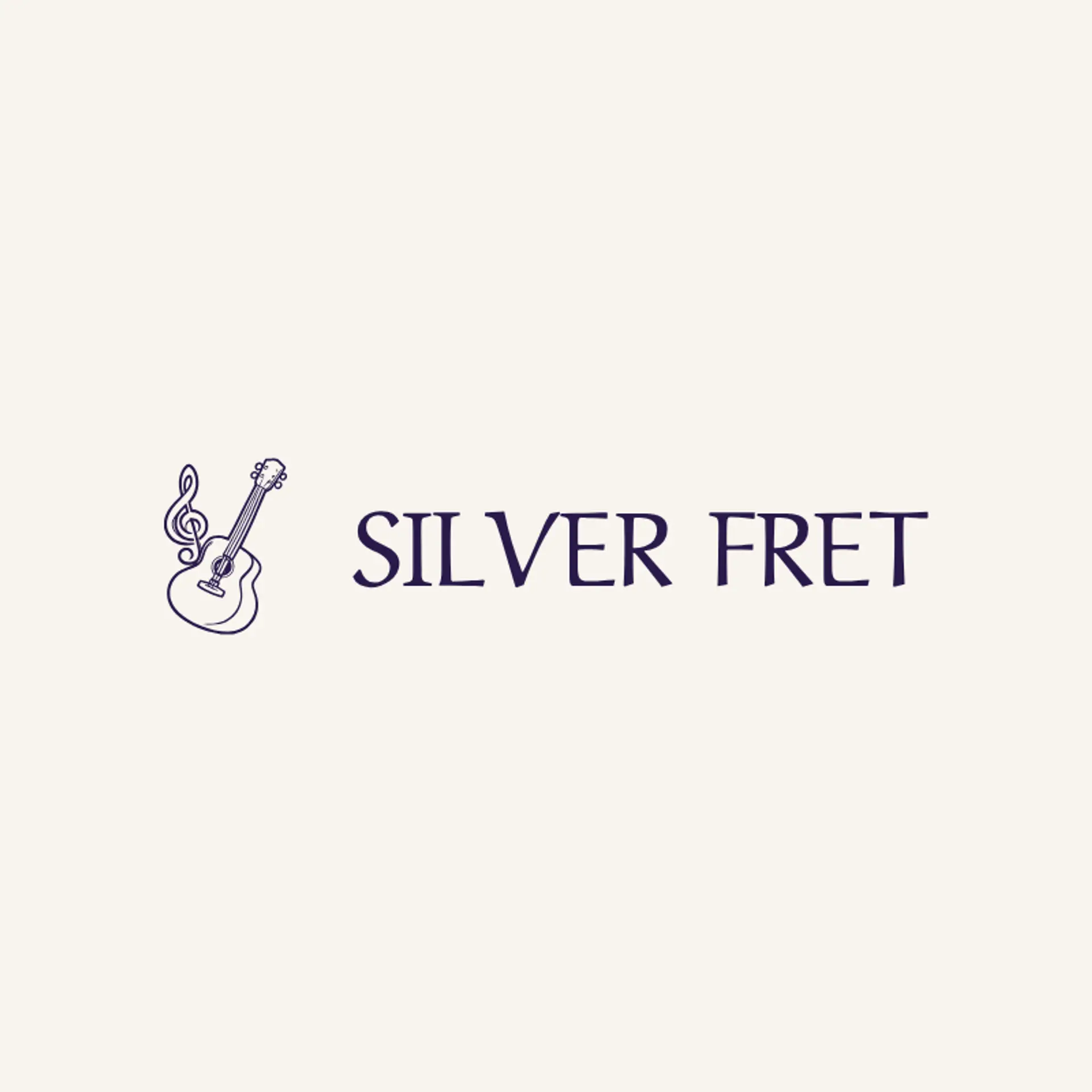 Silver Fret logo for guitar