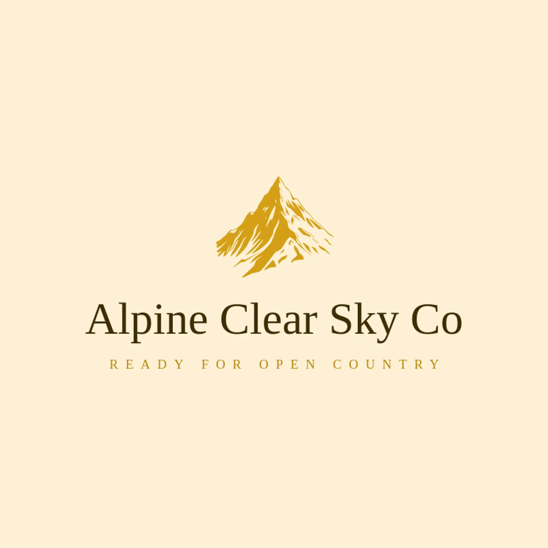 Alpine Clear Sky Co logo for alpine