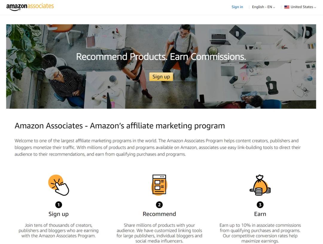 Amazon's affiliate program