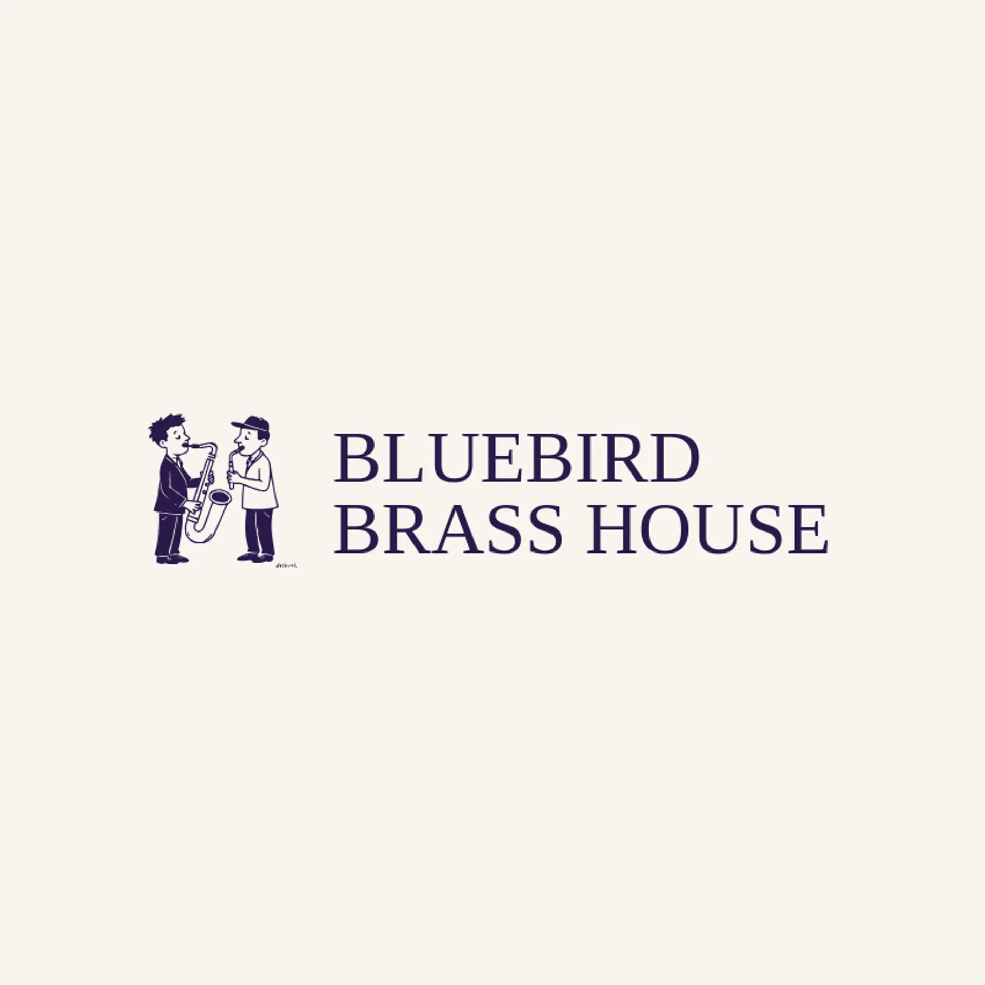 Bluebird Brass House logo for jazz