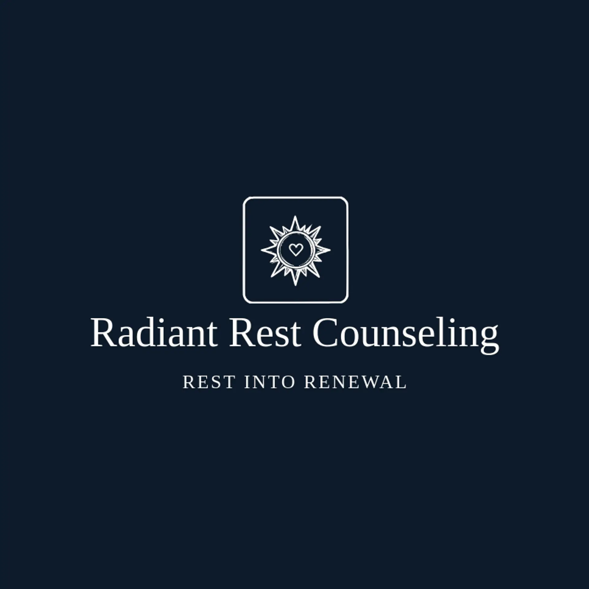 Radiant Rest Counseling logo for therapy