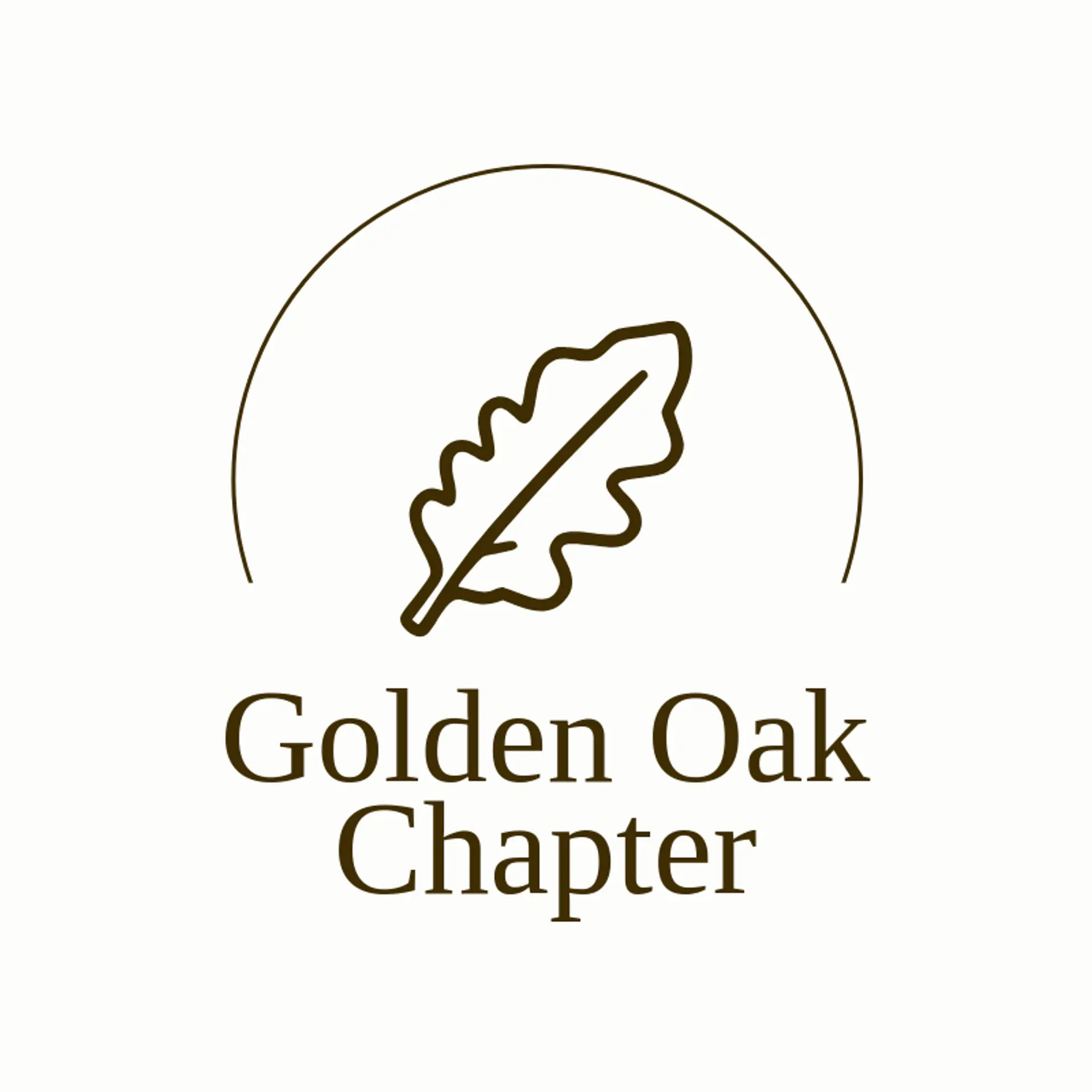 Golden Oak Chapter logo for fraternity