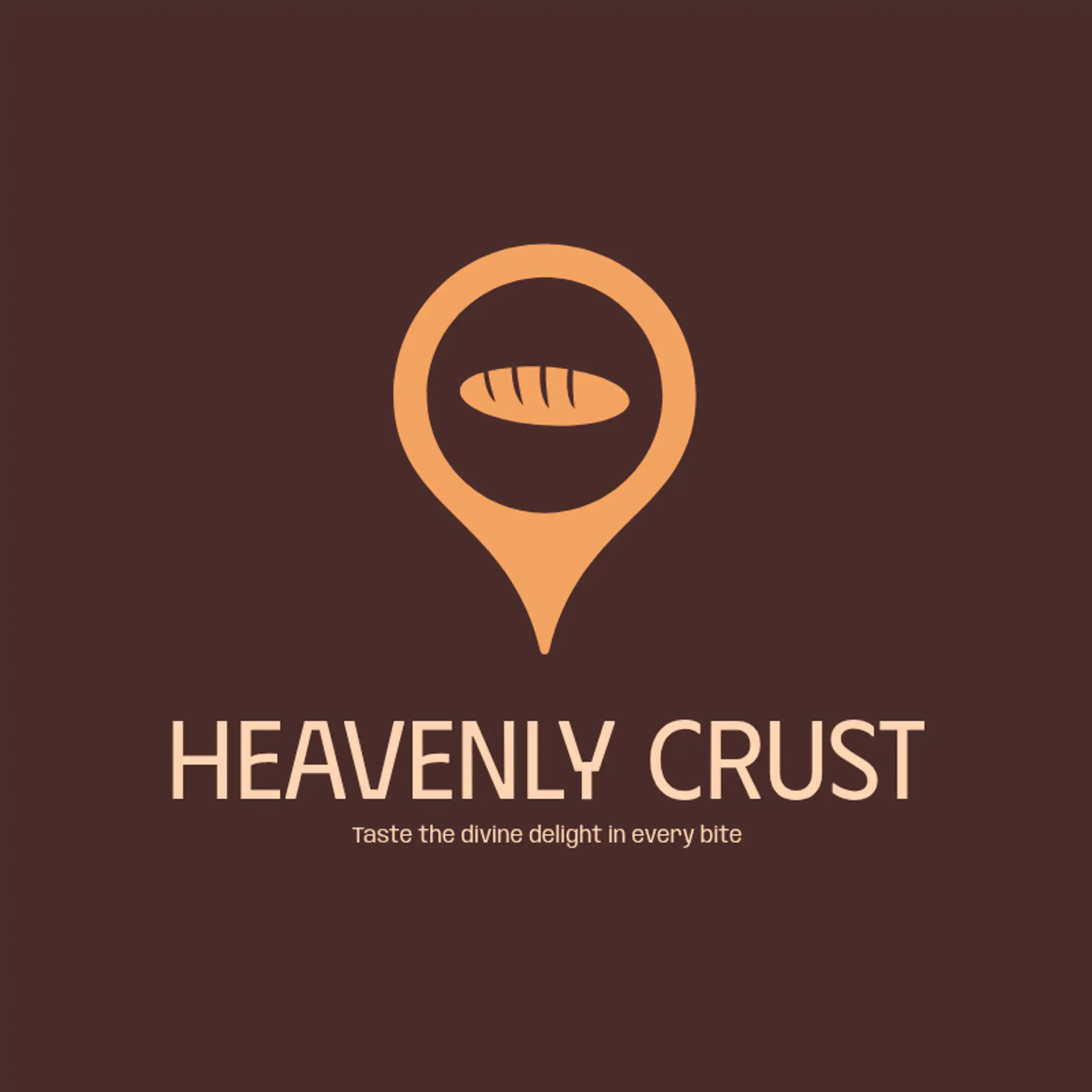 Heavenly Crust logo for creative bakery