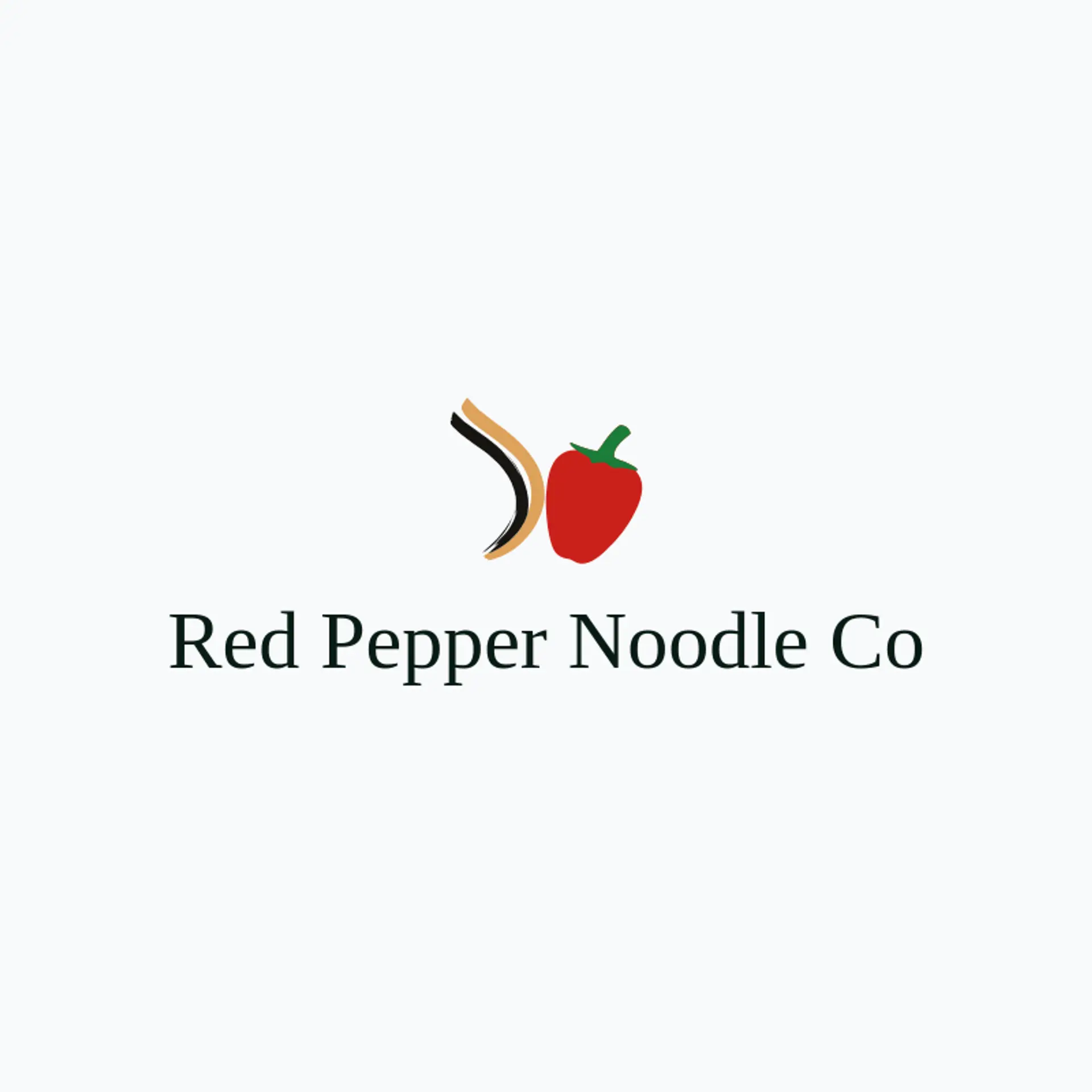 Red Pepper Noodle Co logo for noodle
