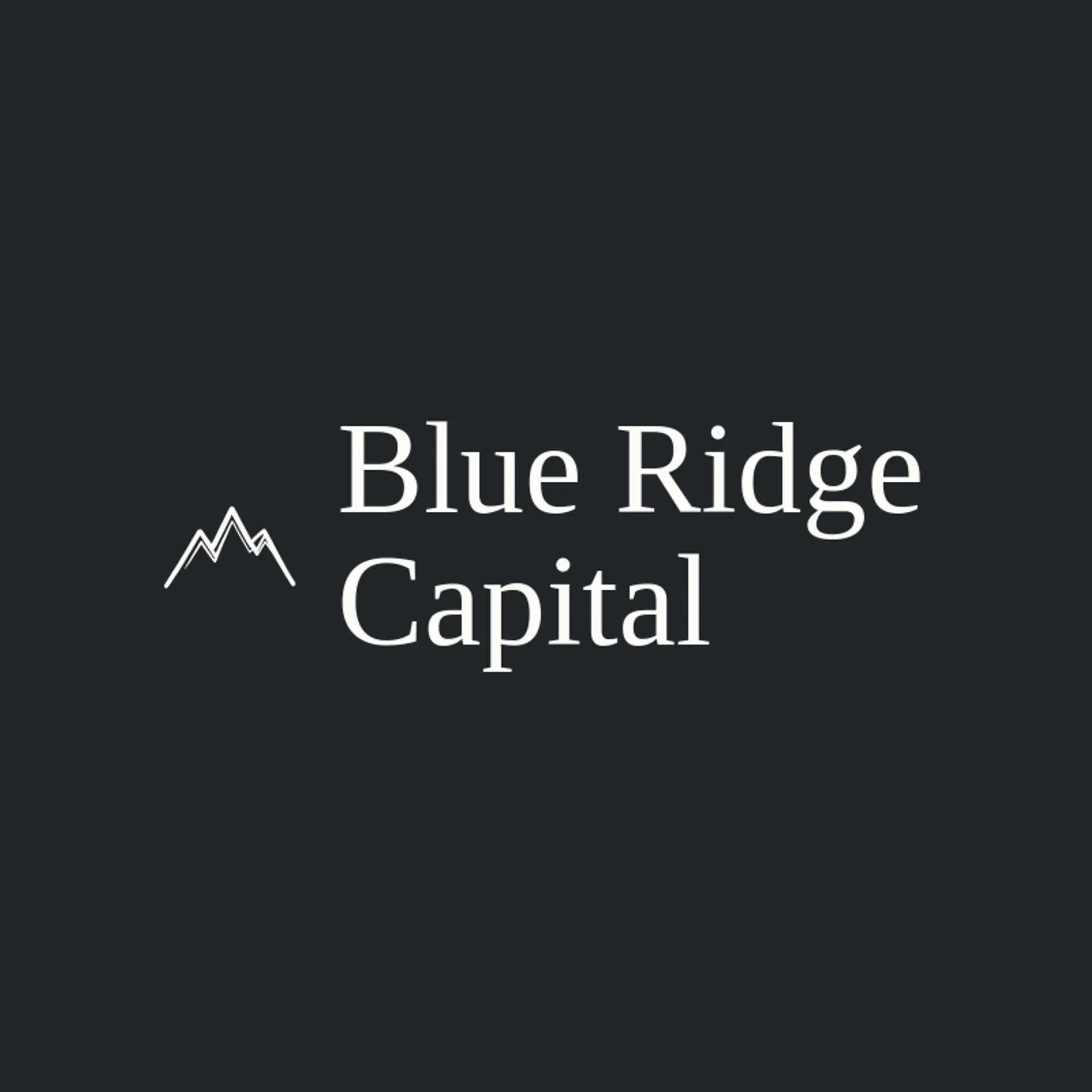 Blue Ridge Capital logo for stock market