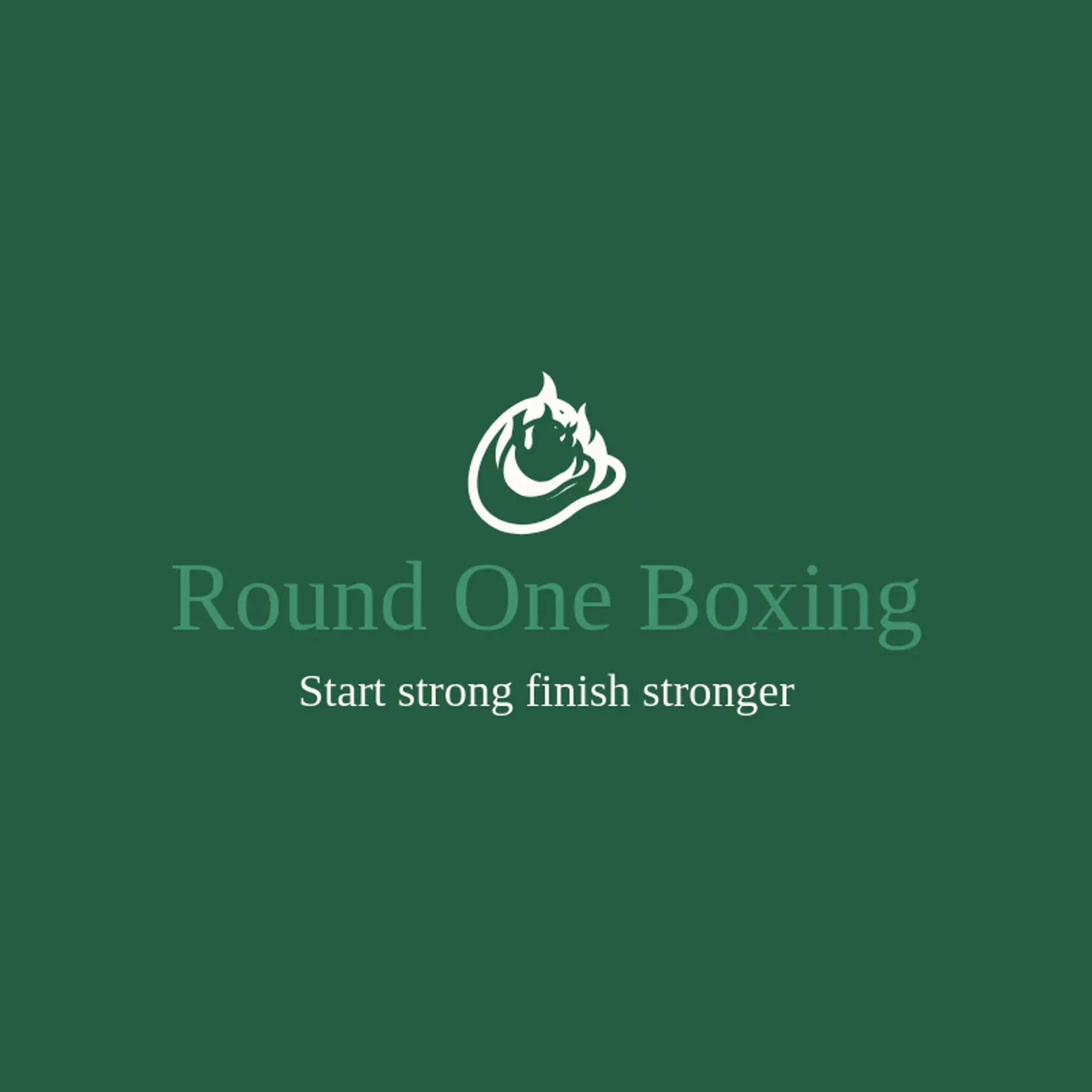 Round One Boxing logo for boxing