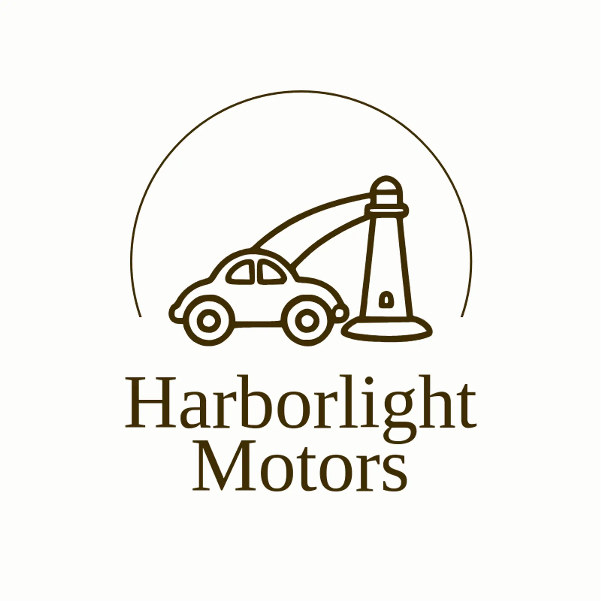 Harborlight Motors logo for car dealer