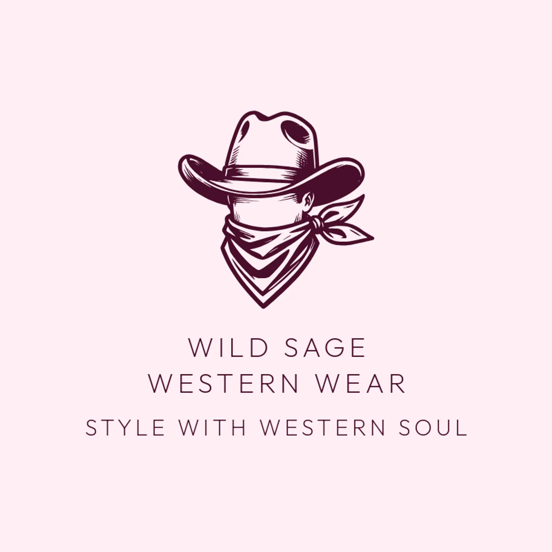 Wild Sage Western Wear logo for cowboy hat