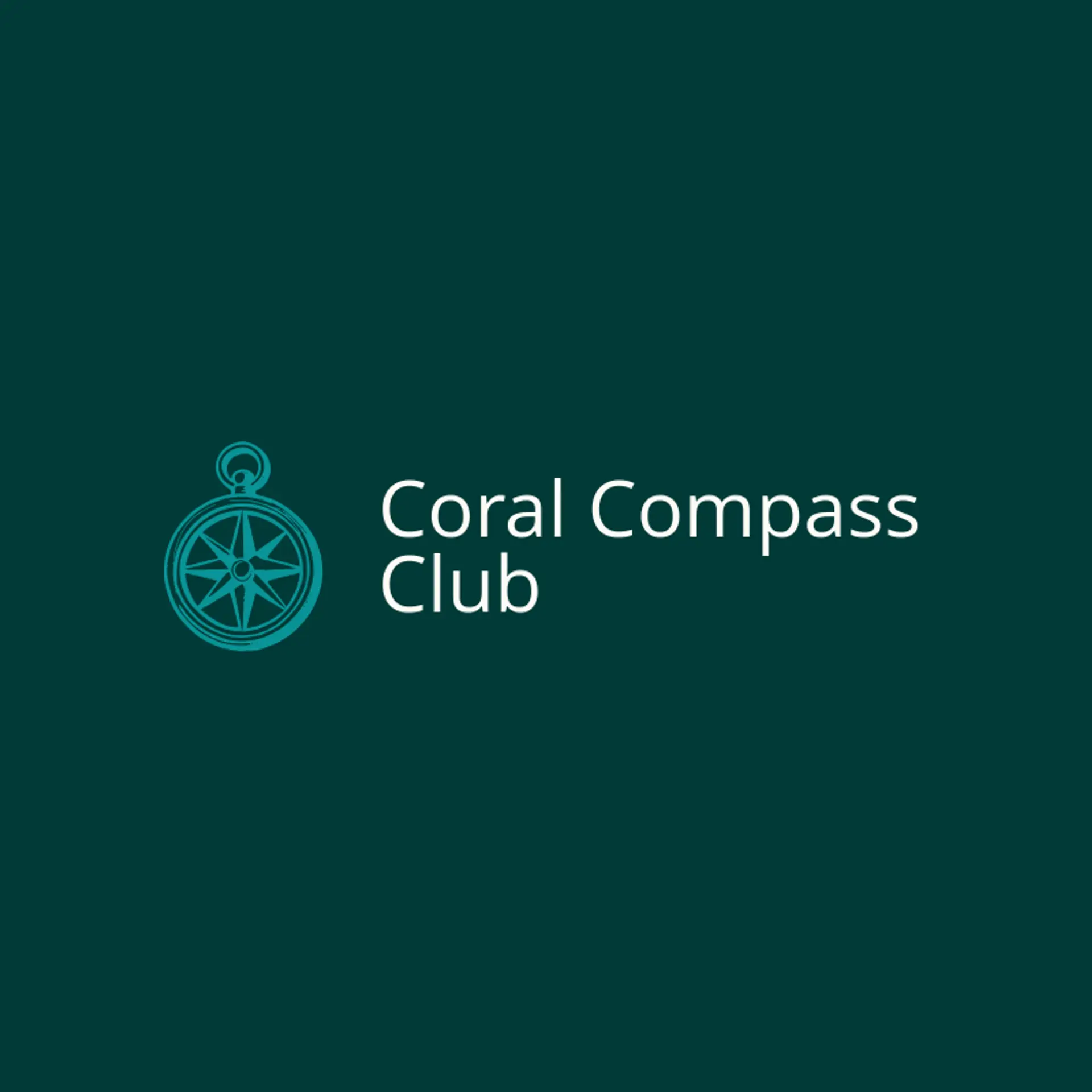 Coral Compass Club logo for content creator